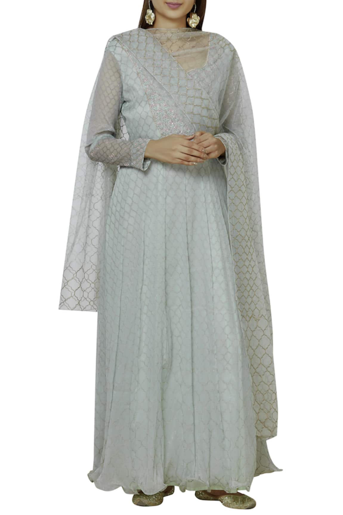 Show Shaa Embroidered Anarkali with Dupatta