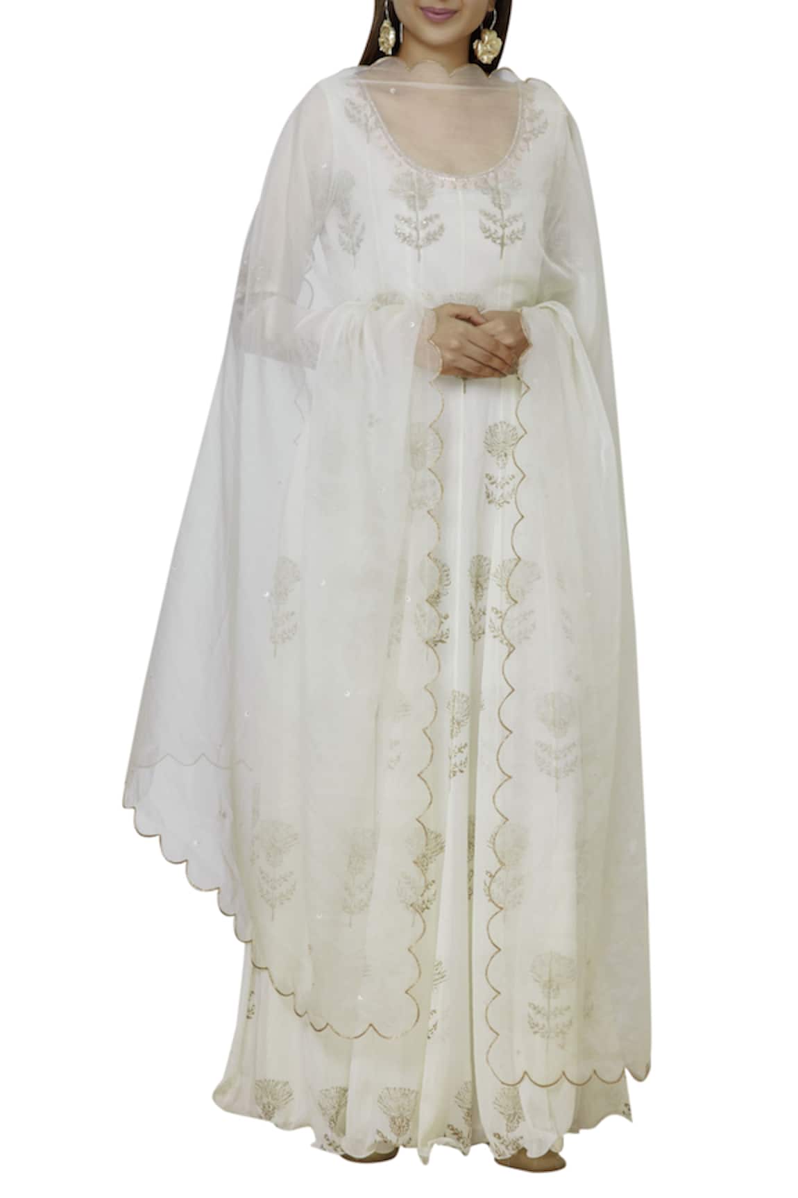 Show Shaa Printed Anarkali with Dupatta