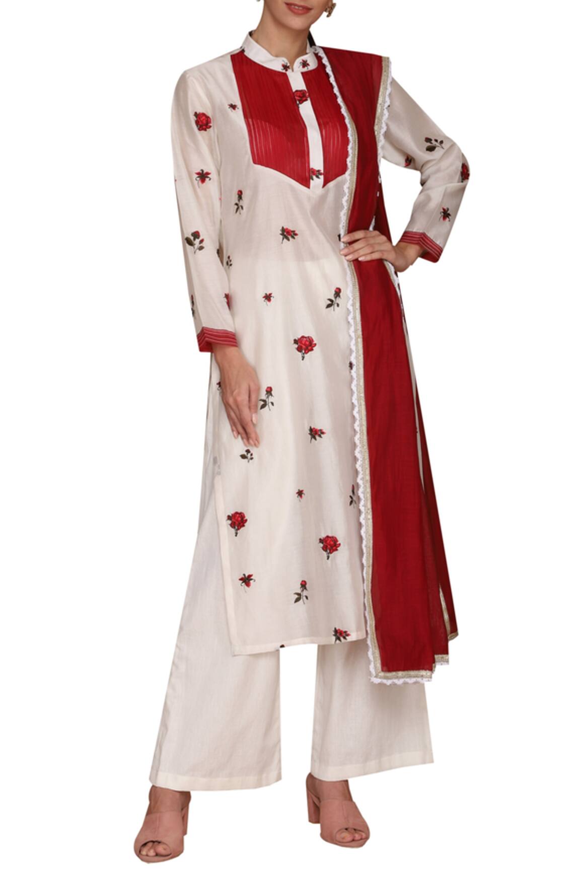 Varun Bahl Chanderi Kurta Set