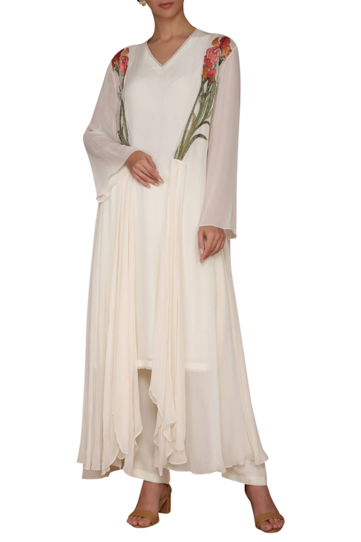 Varun Bahl Embroidered Jacket & Kurta Set