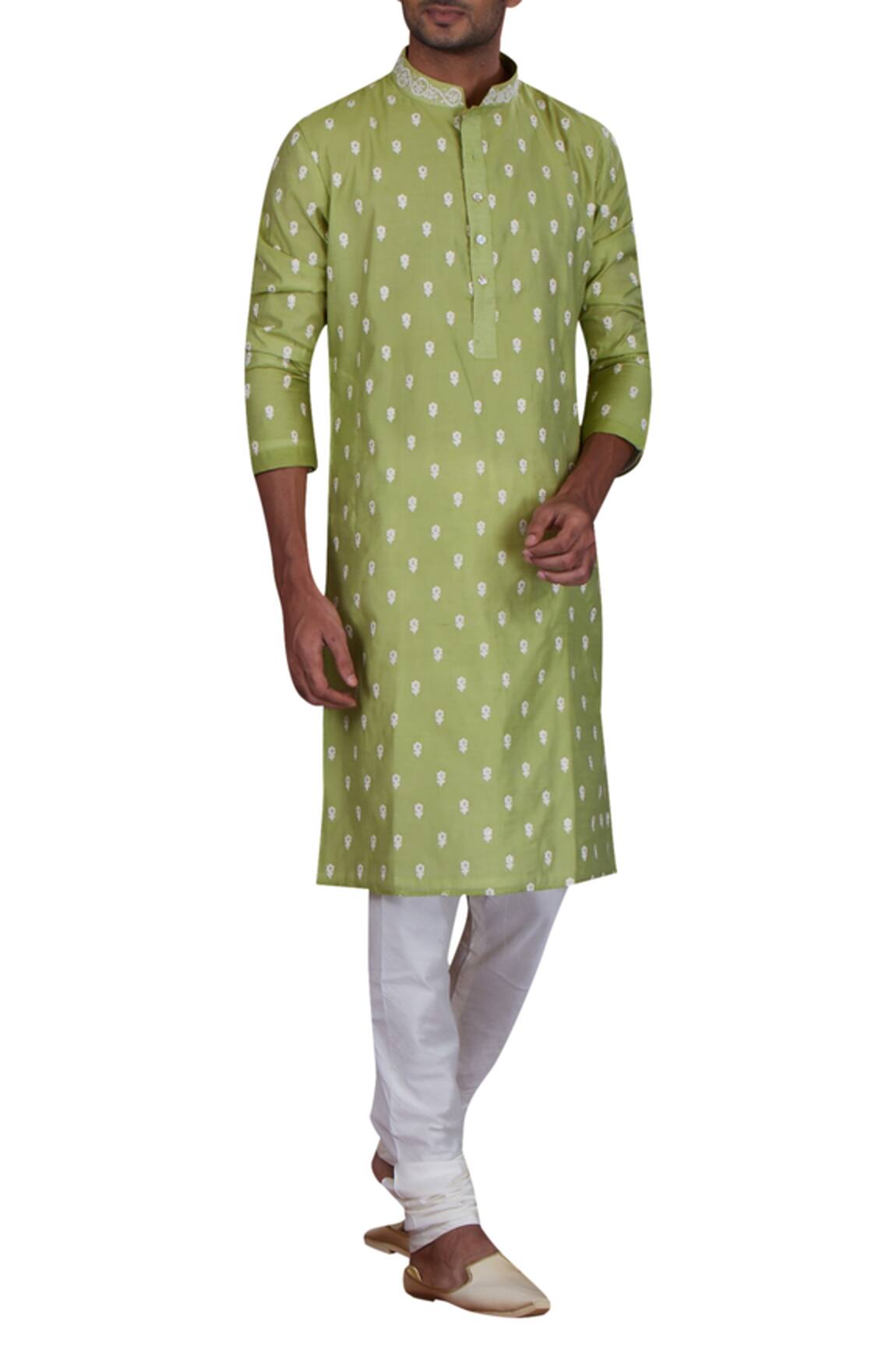 Nitesh Singh Chauhan Chanderi Kurta Set