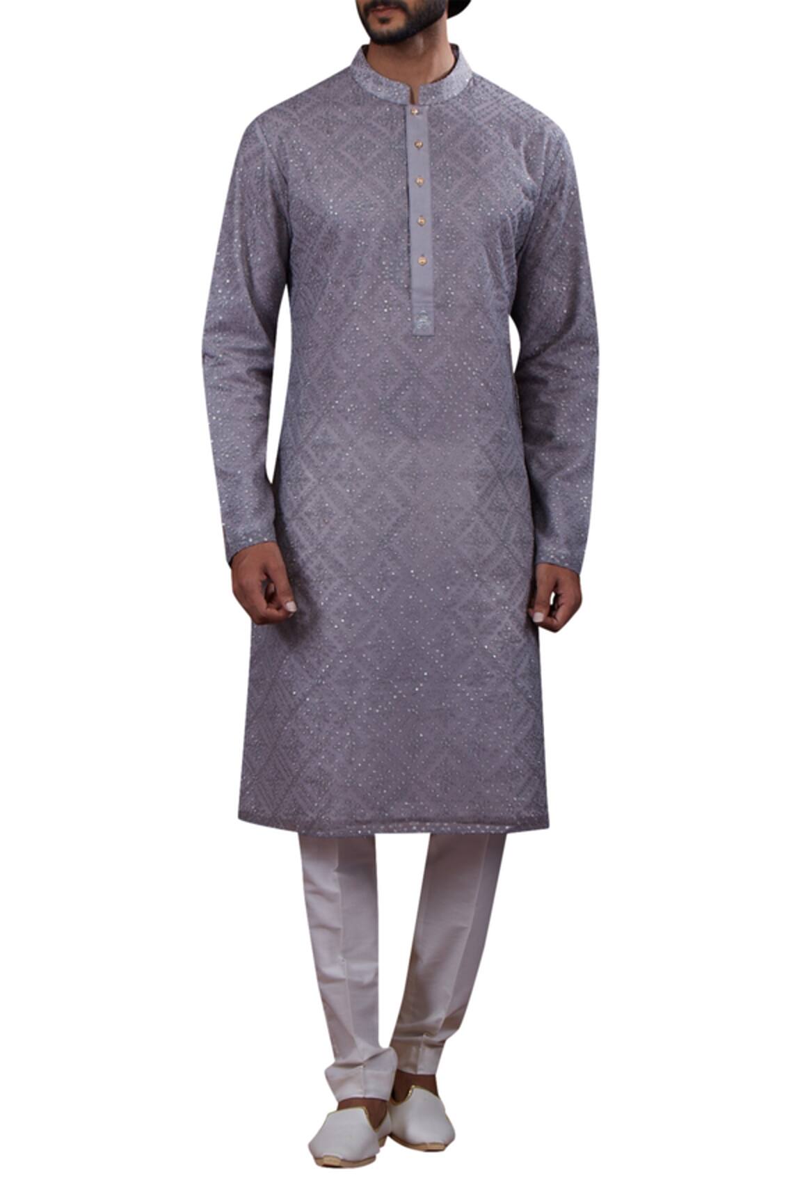 Nitesh Singh Chauhan Chanderi Kurta Set