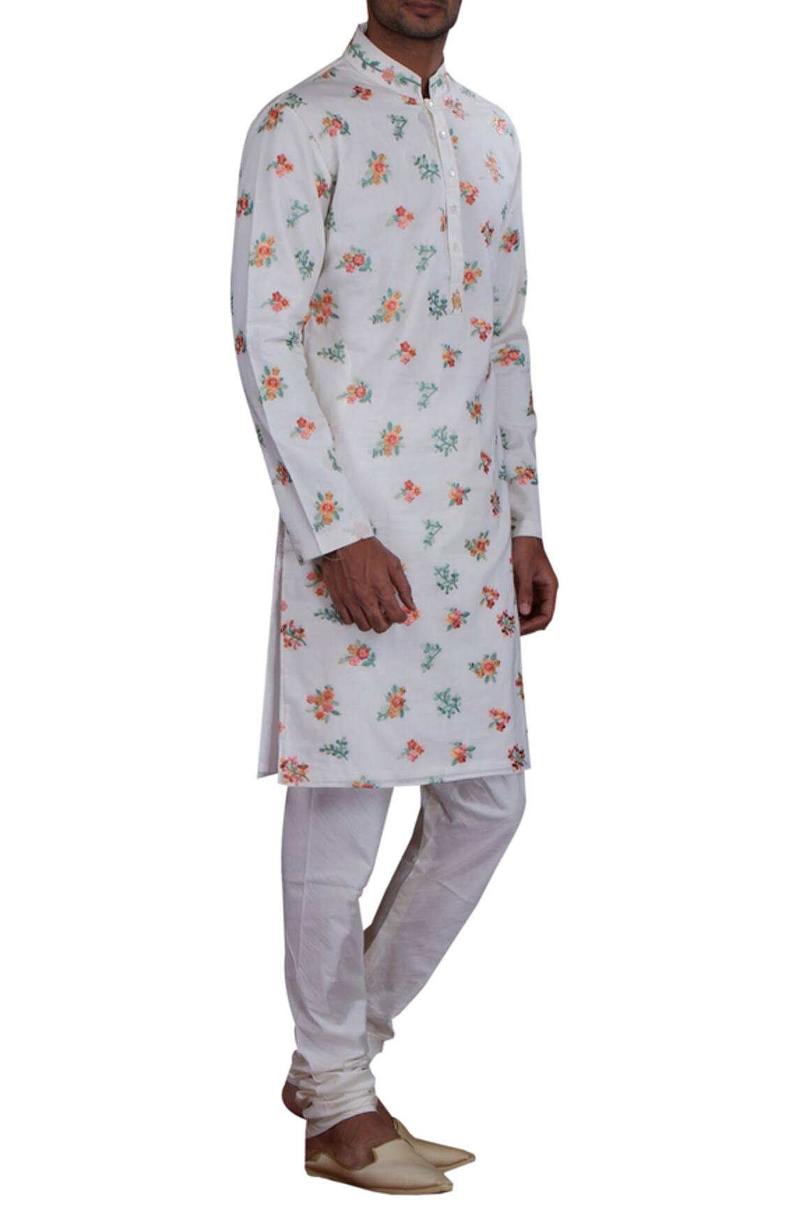 Nitesh Singh Chauhan Chanderi Kurta Set