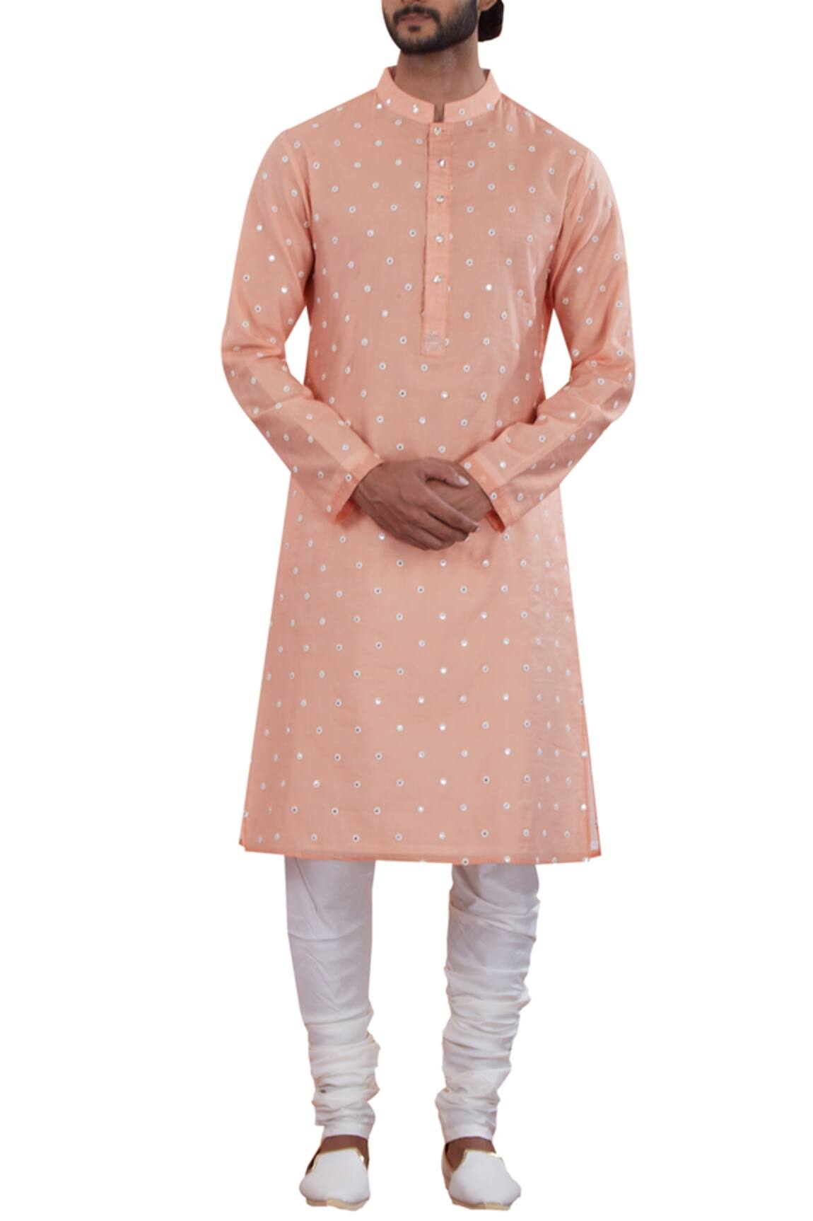 Nitesh Singh Chauhan Chanderi Kurta Set