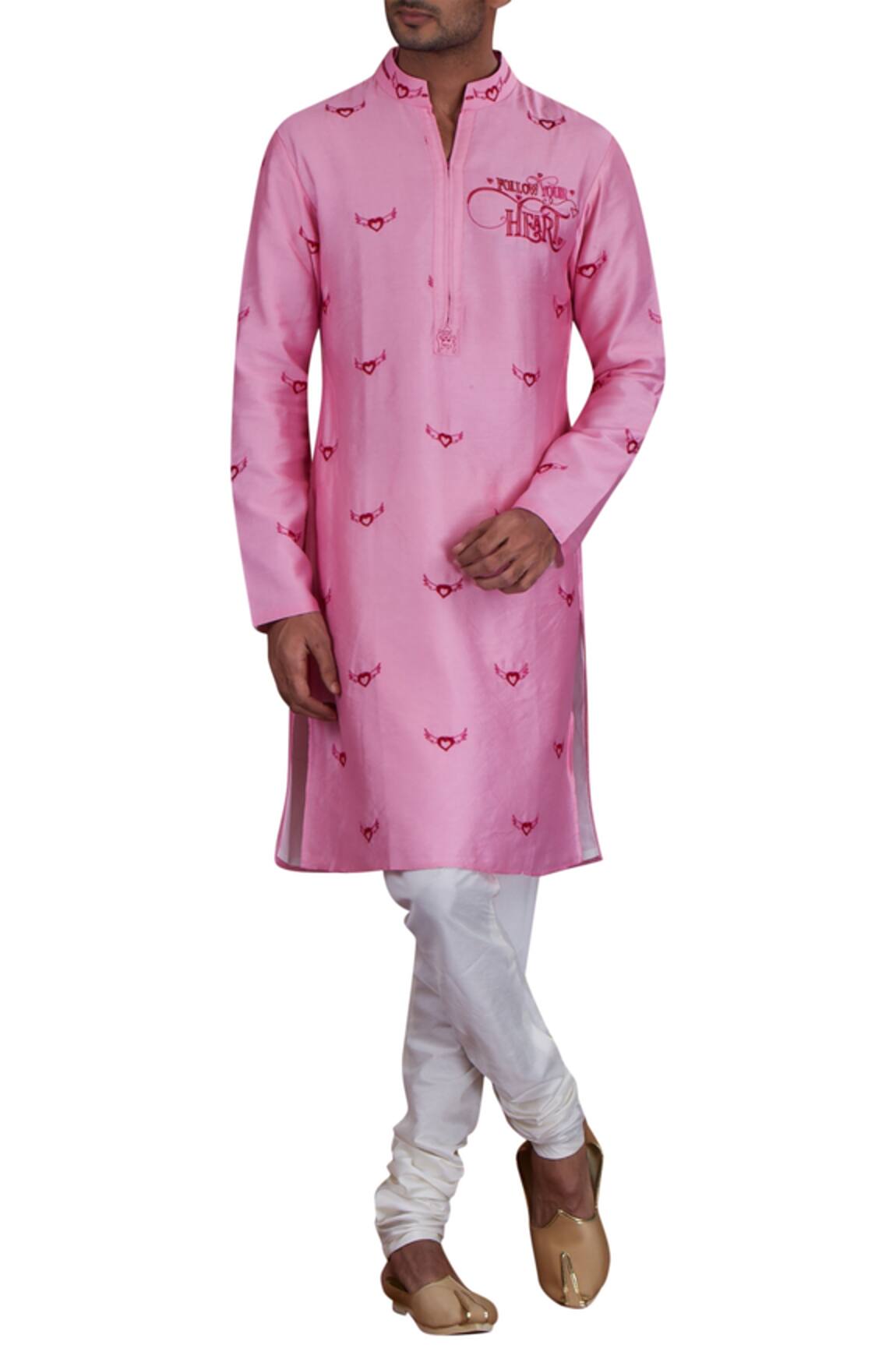 Nitesh Singh Chauhan Chanderi Kurta Set