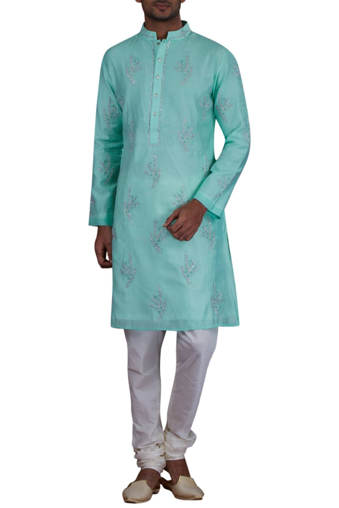 Nitesh Singh Chauhan Chanderi Kurta Set