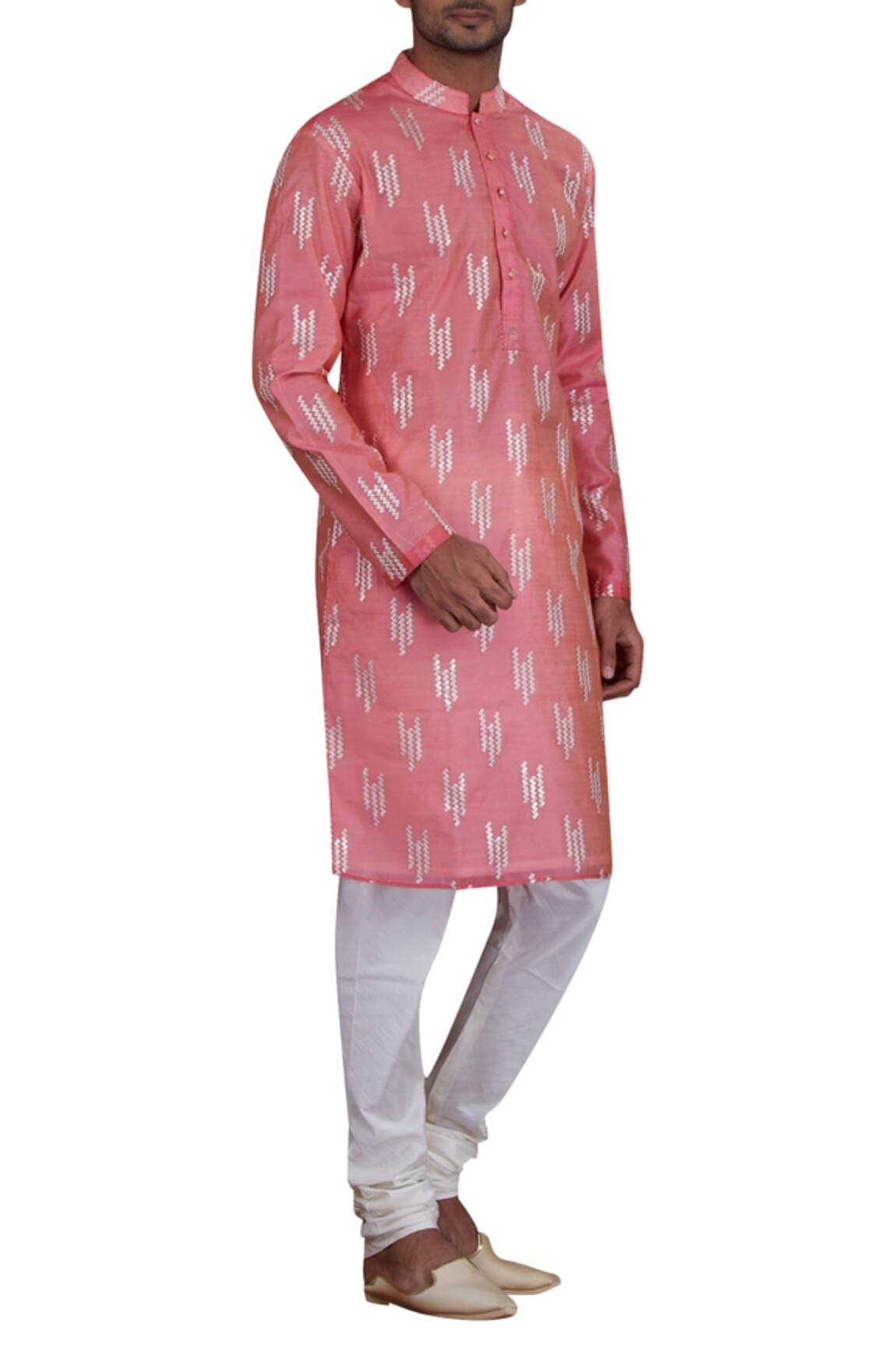 Nitesh Singh Chauhan Chanderi Kurta Set