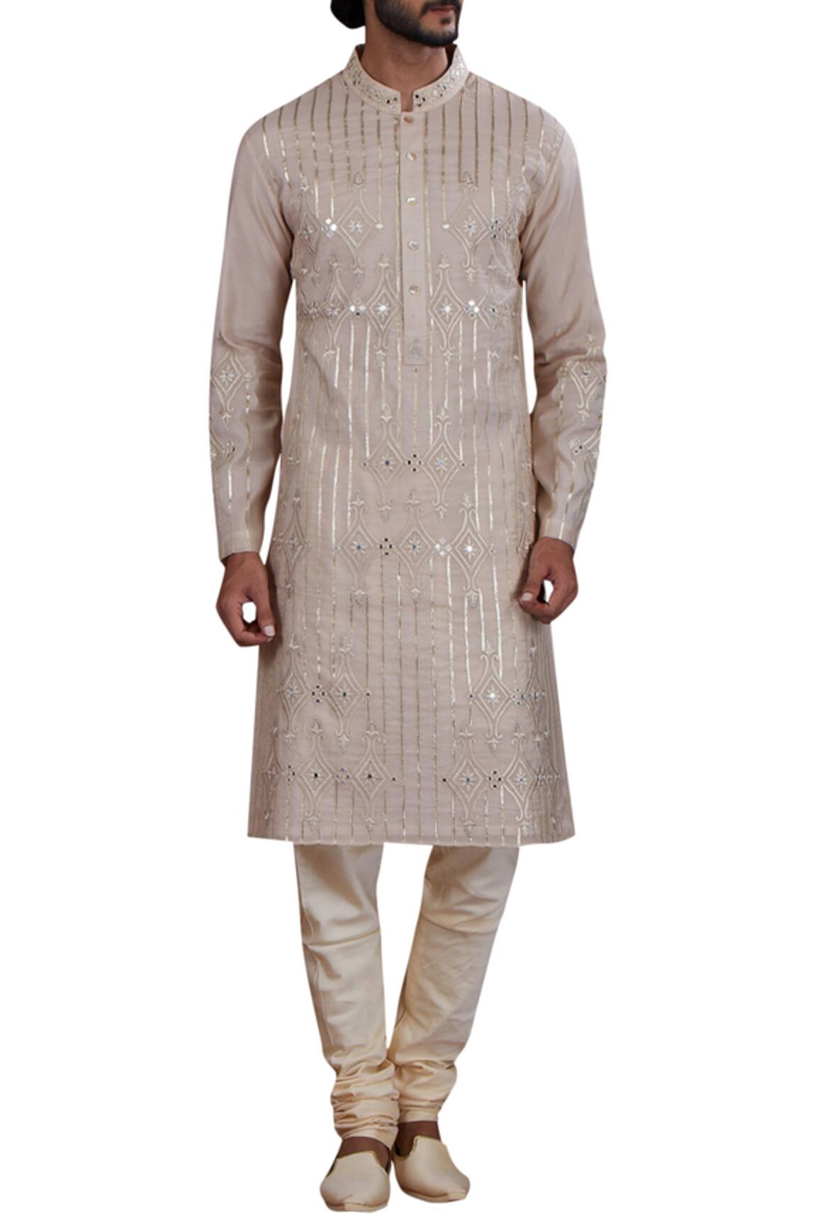 Nitesh Singh Chauhan Chanderi Kurta Set