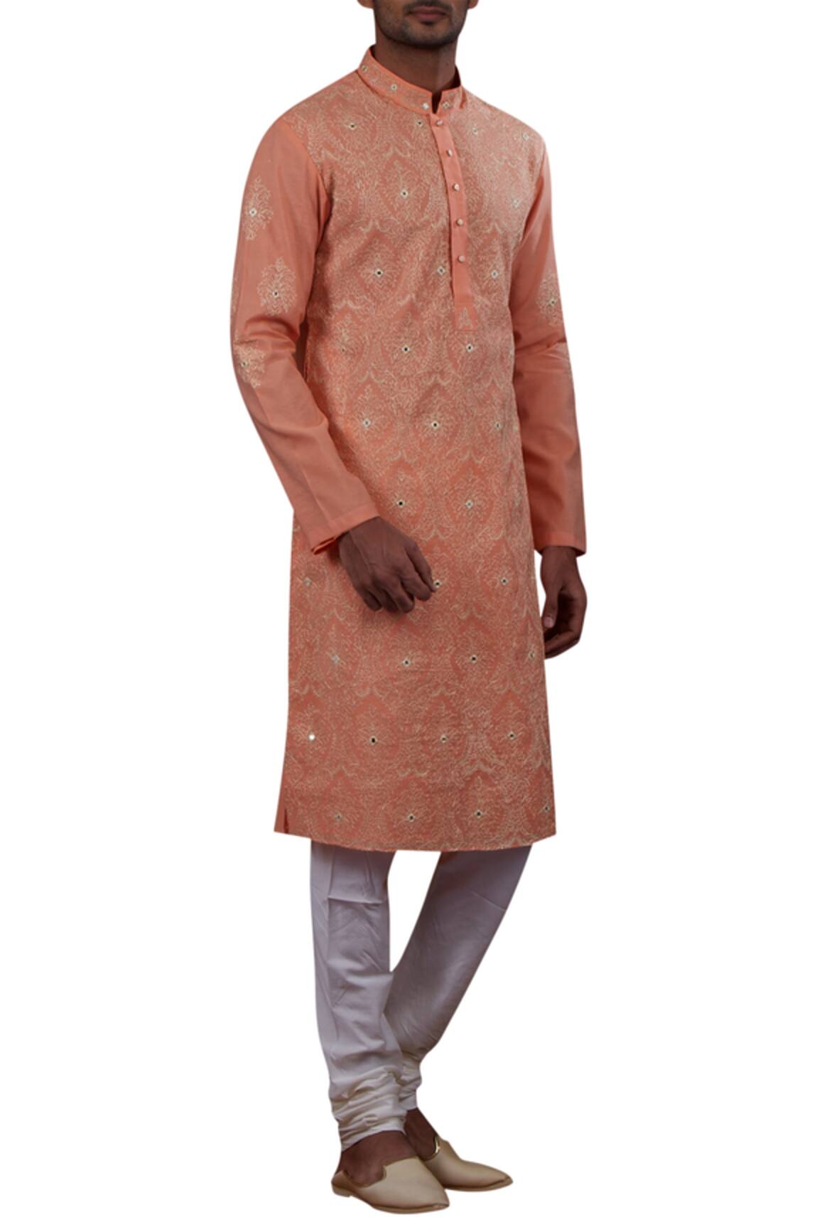 Nitesh Singh Chauhan Chanderi Kurta Set