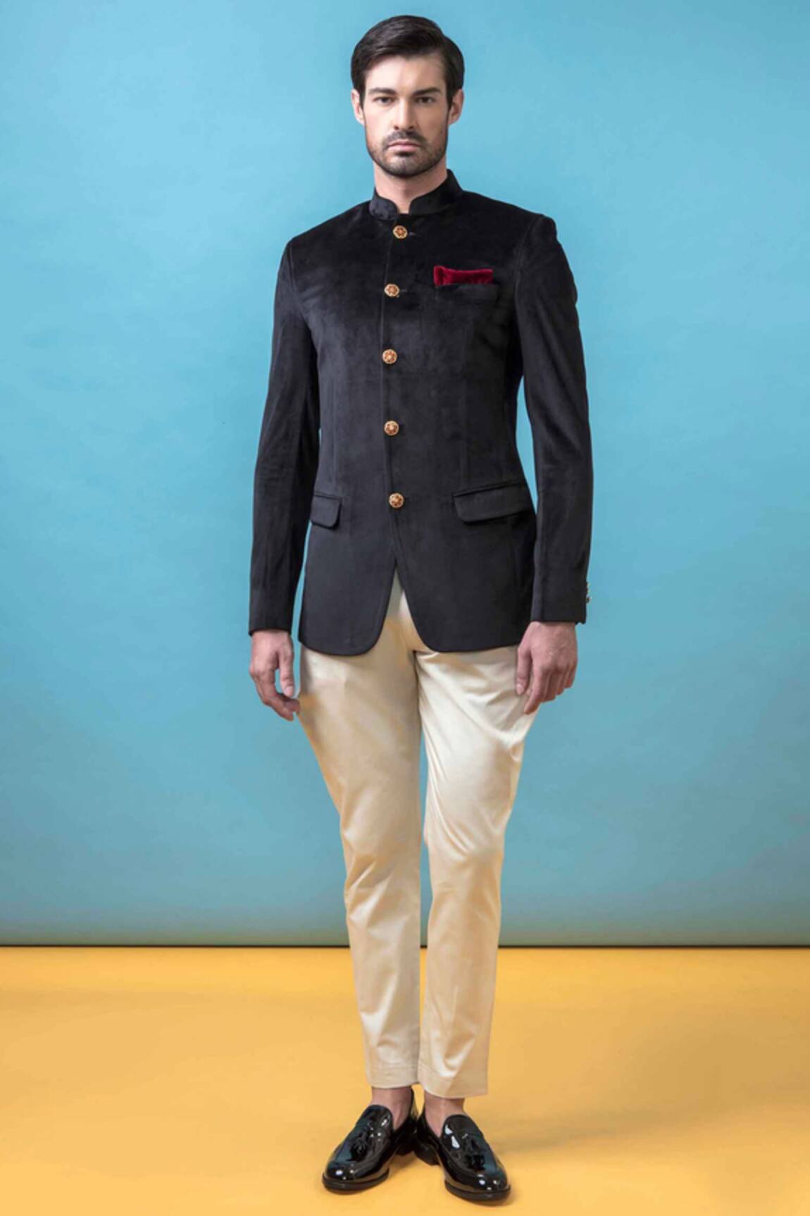 Arjuun Kilachand Velvet Bandhgala