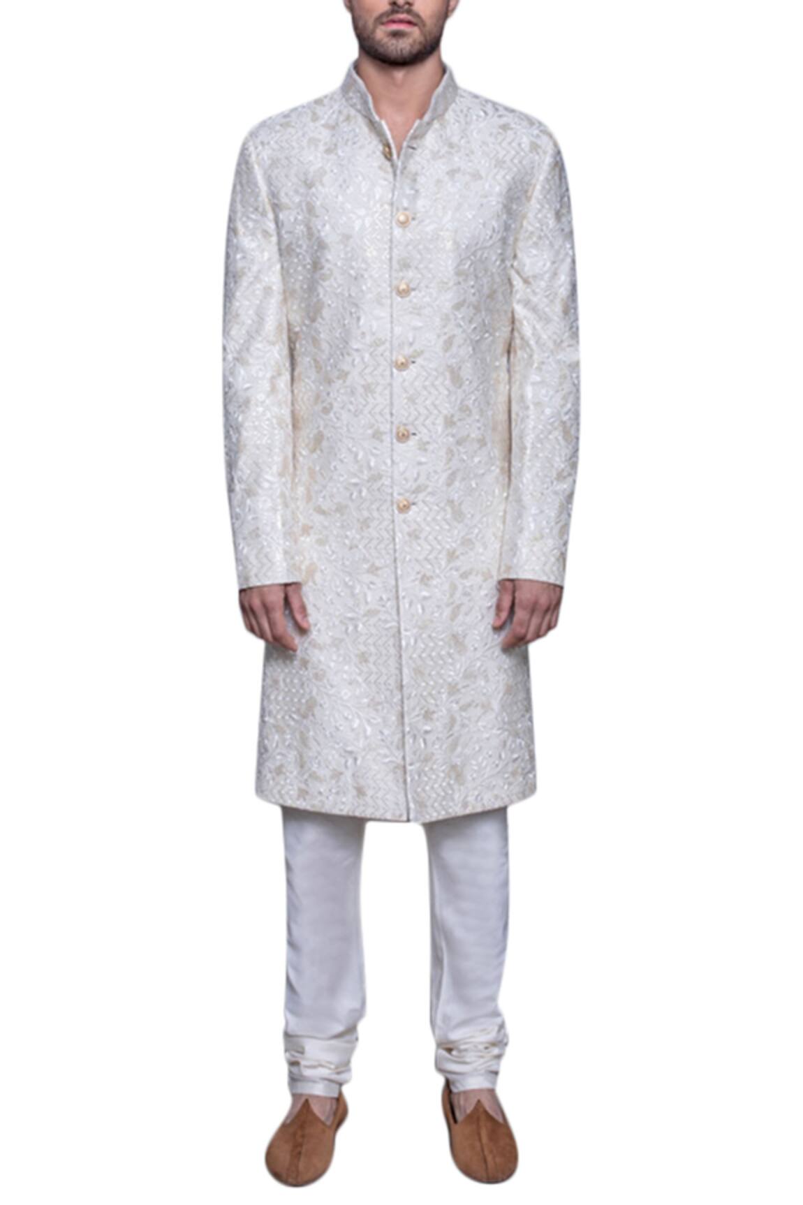 Arjuun Kilachand Chanderi Sherwani