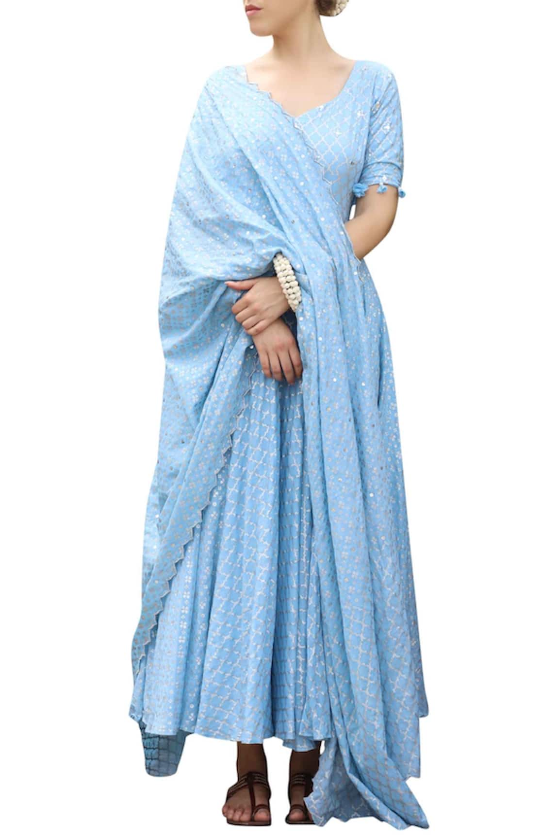Seema Nanda Printed Anarkali Set 