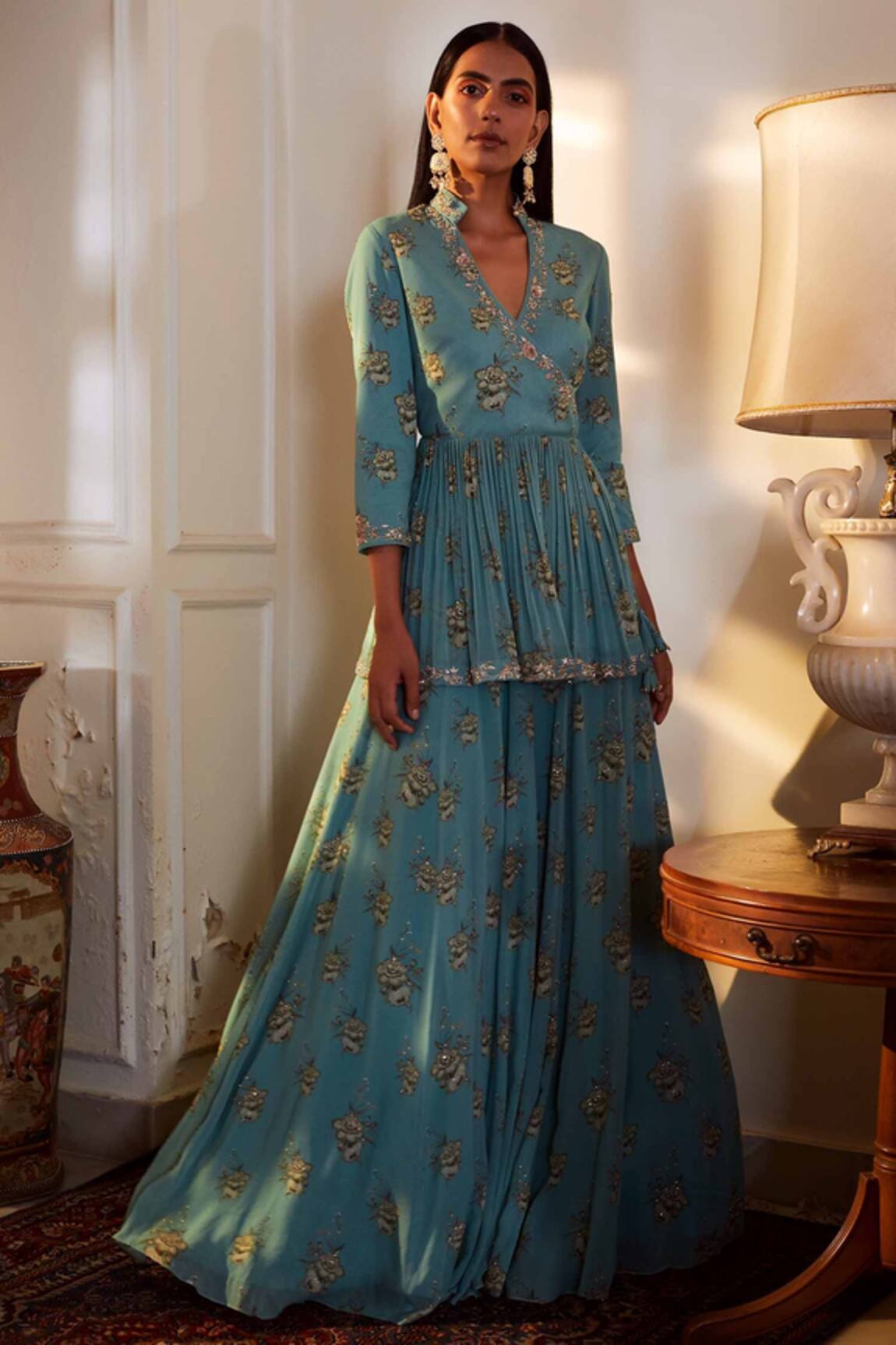 Sana Barreja Embroidered Lehenga Set