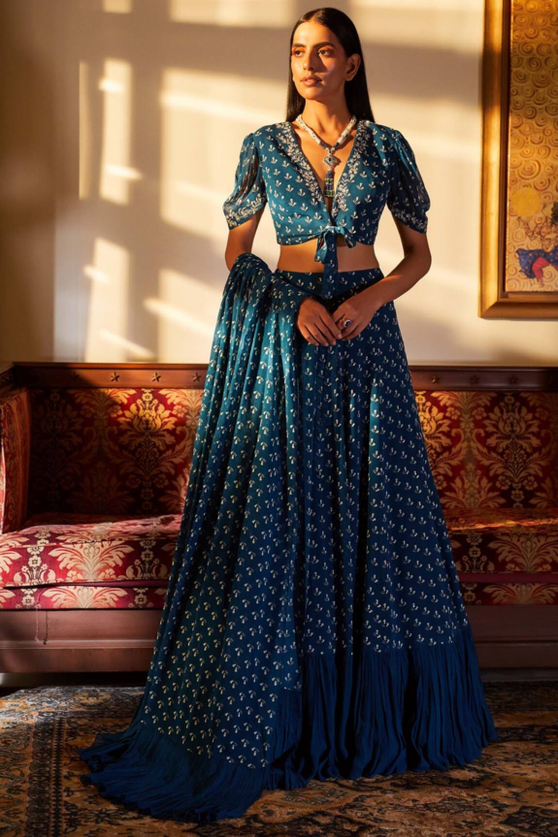 Sana Barreja Embroidered Lehenga Set