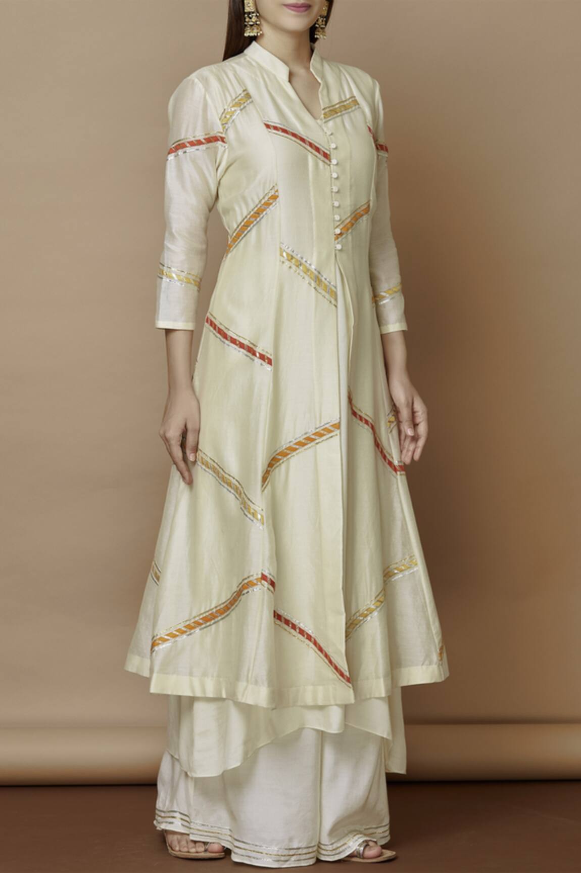 Nachiket Barve Chanderi Kurta Set 