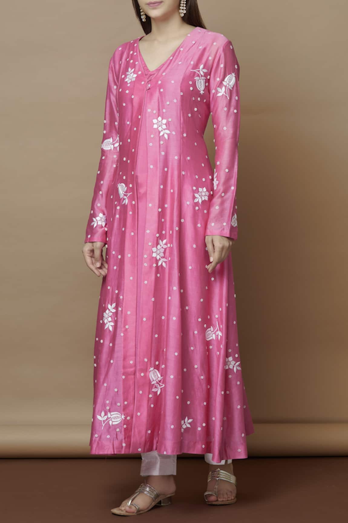 Nachiket Barve Chanderi Embroidered Kurta 