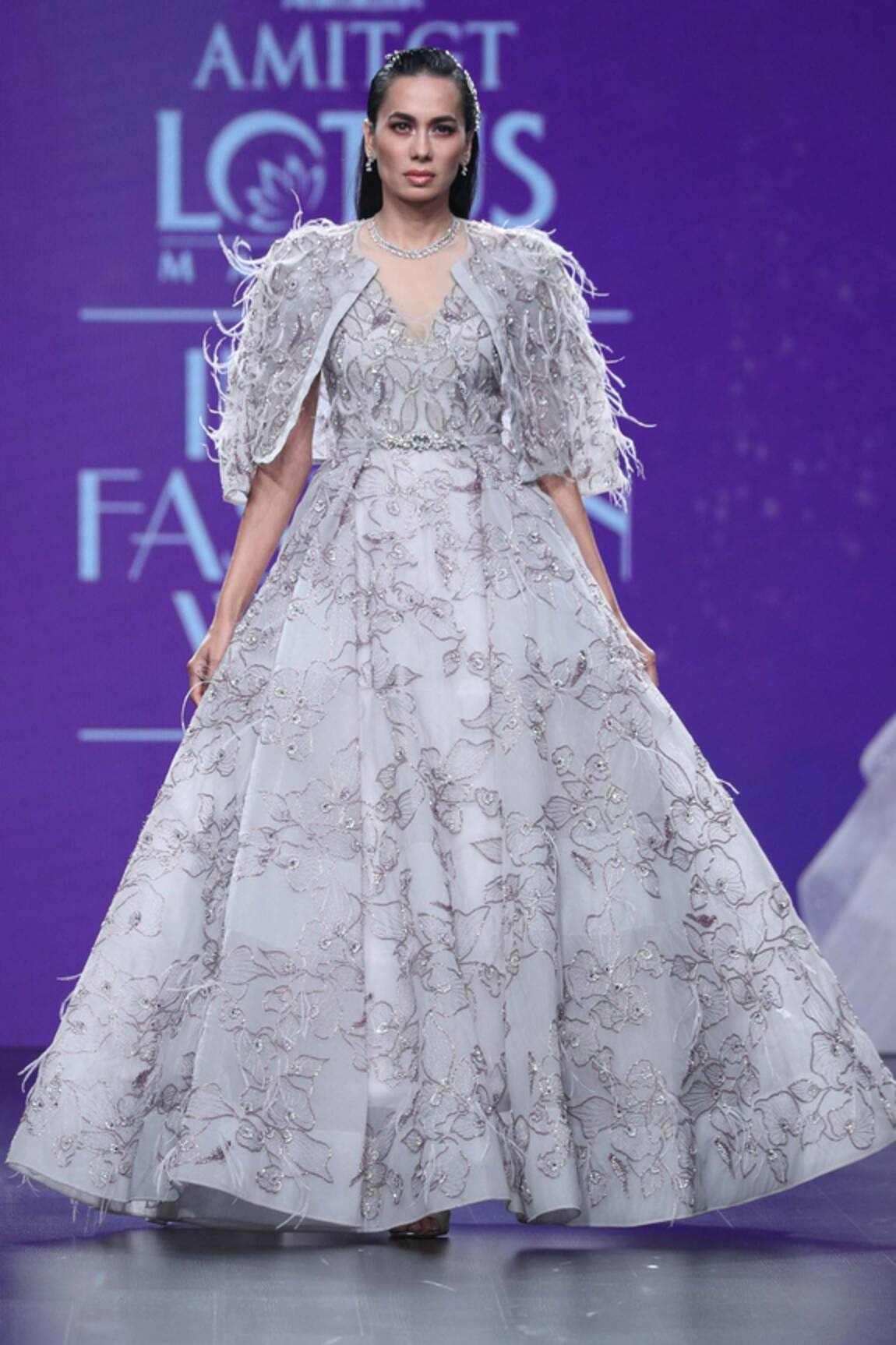 Amit GT Embellished Gown with Jacket