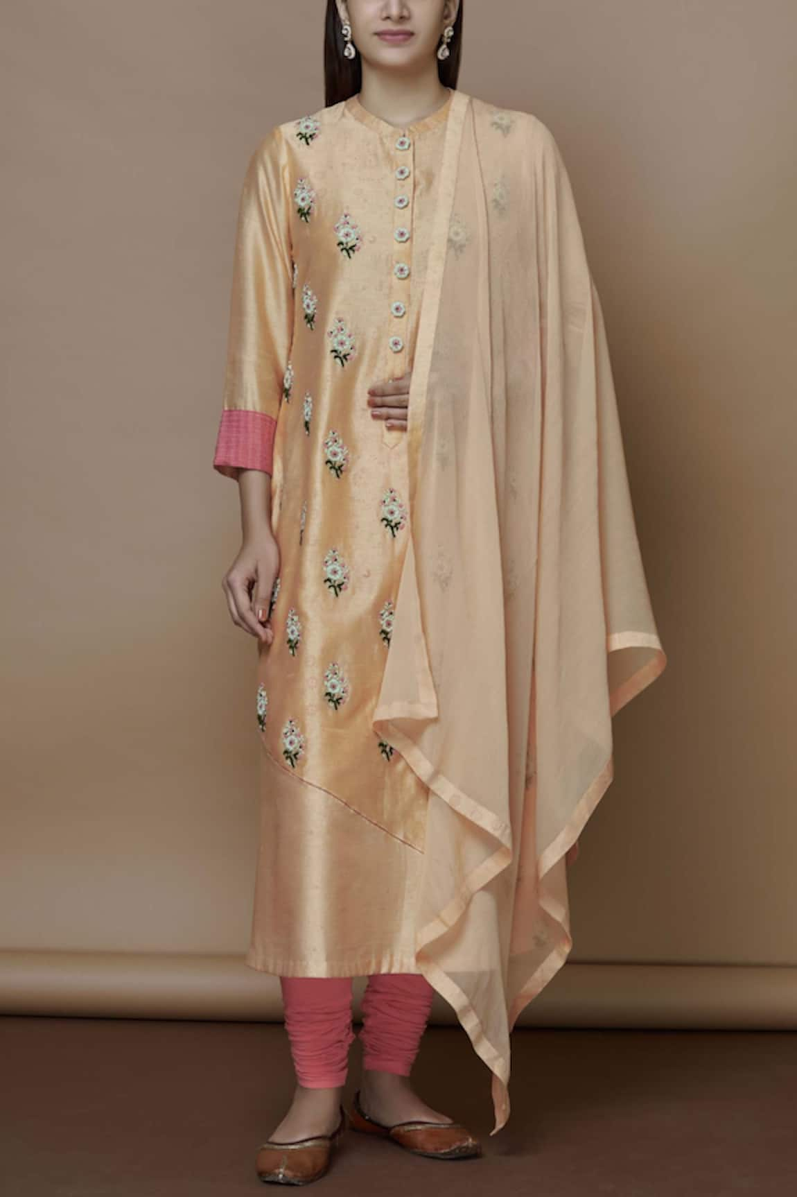 Manasi Sengupta Chanderi Kurta Set