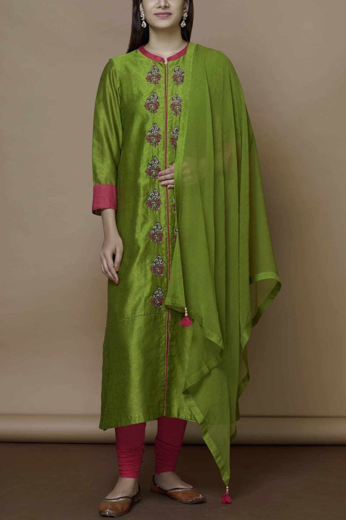 Manasi Sengupta Chanderi Kurta Set