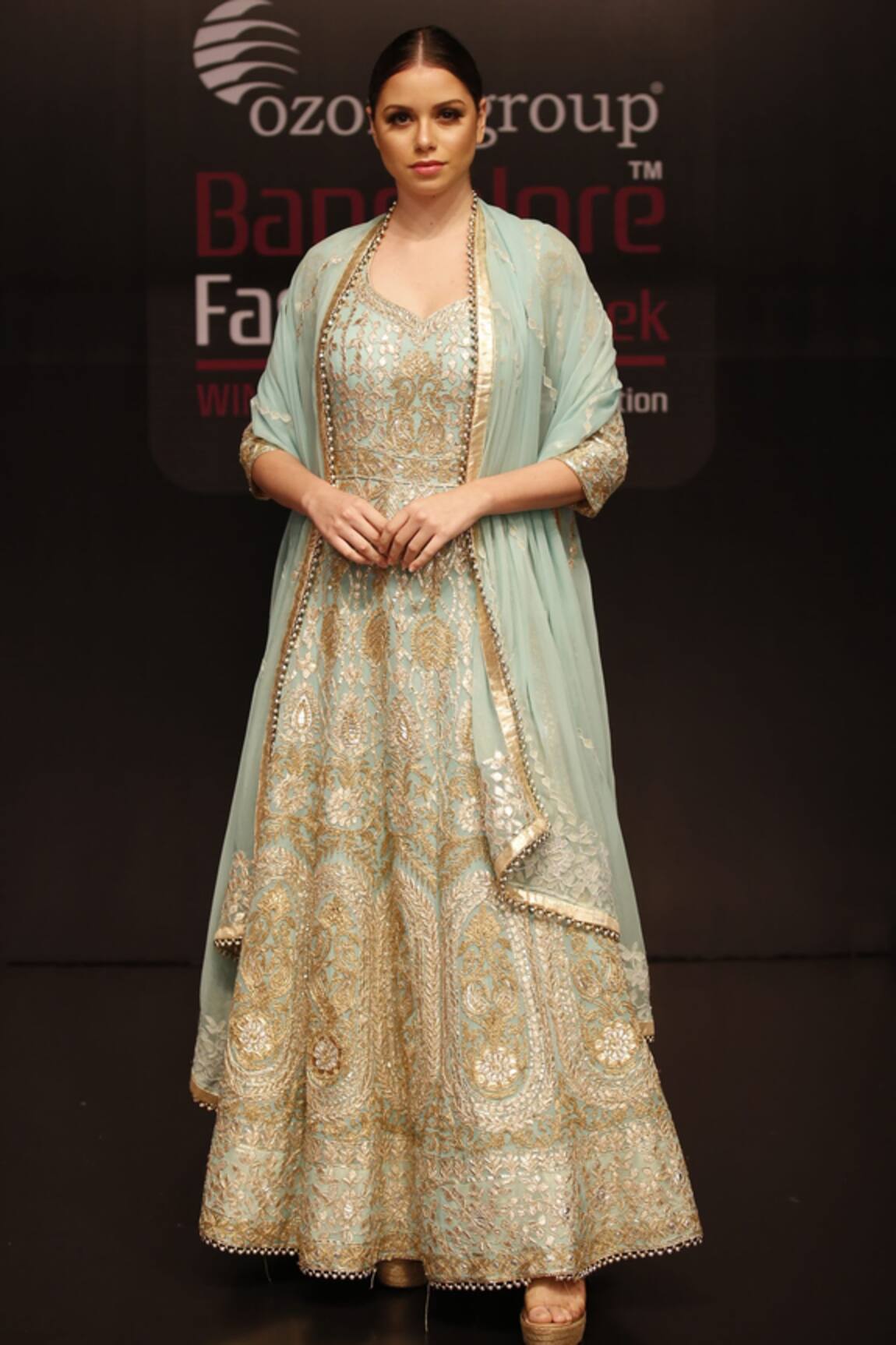 Rahul Singh Embroidered Anarkali with Dupatta 