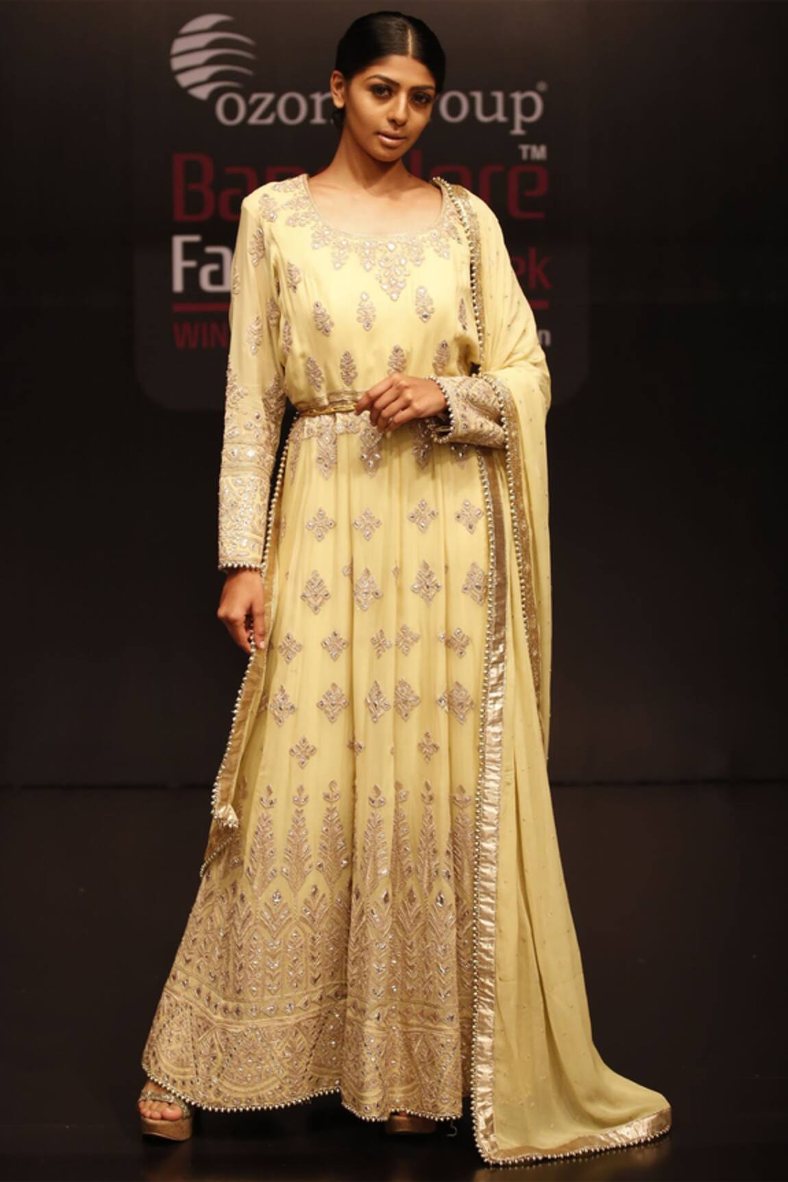 Rahul Singh Embroidered Anarkali with Dupatta 