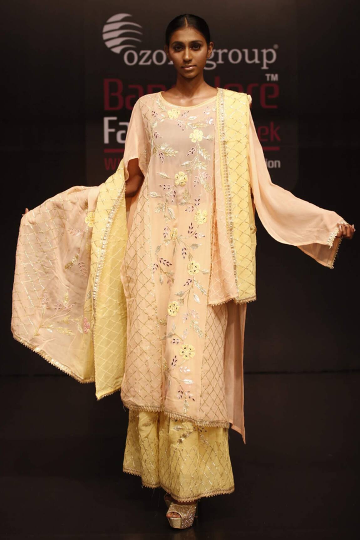 Rahul Singh Embroidered Kurta Sharara Set 