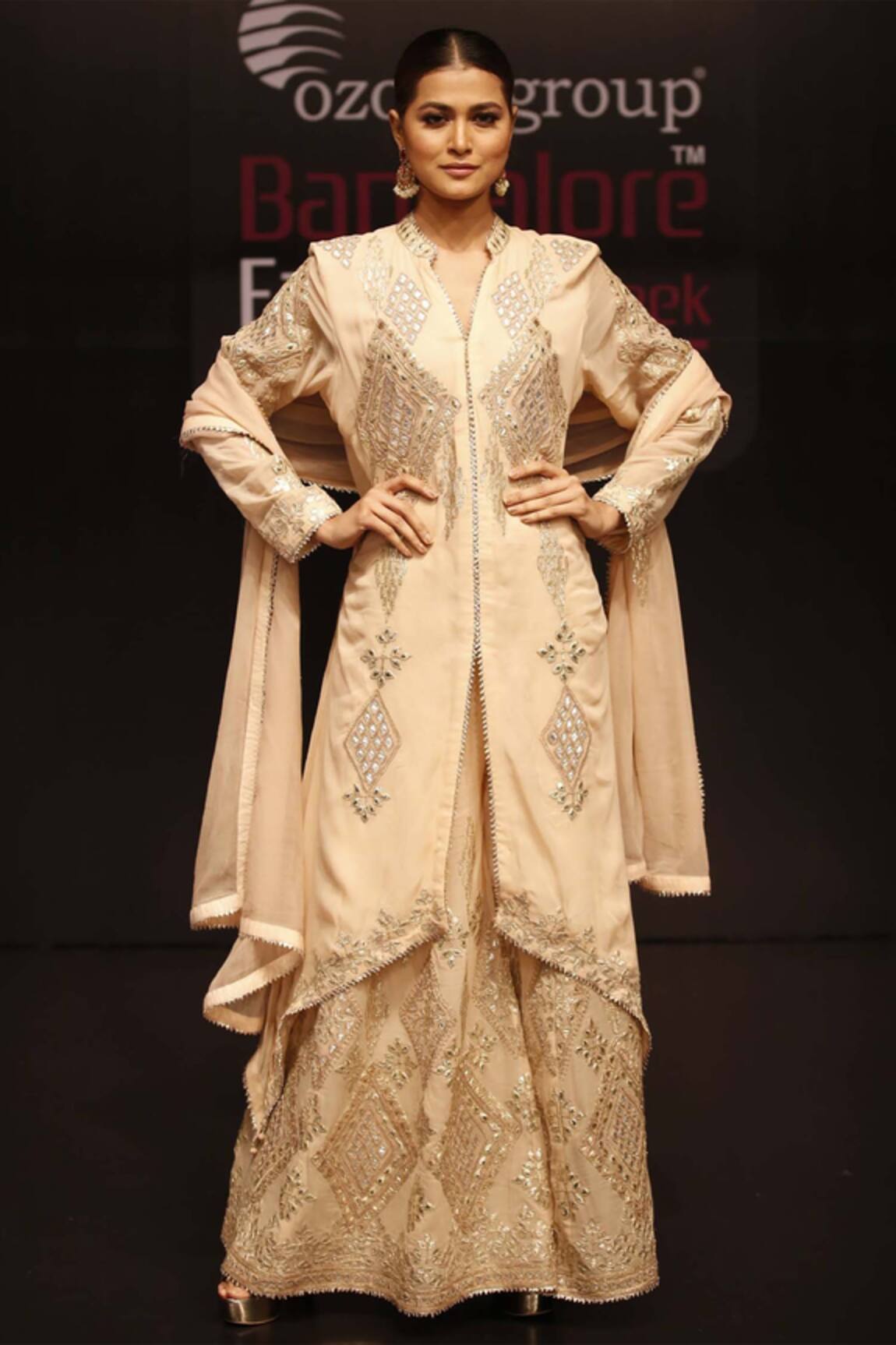 Rahul Singh Embroidered Kurta Sharara Set 