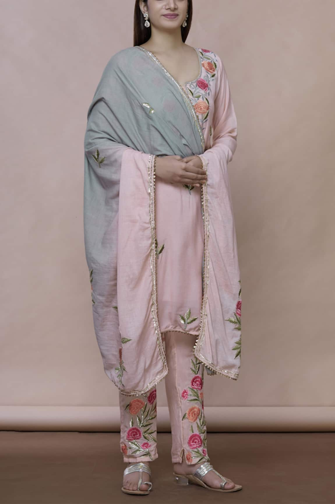 Abhi Singh Silk Embroidered Kurta Set