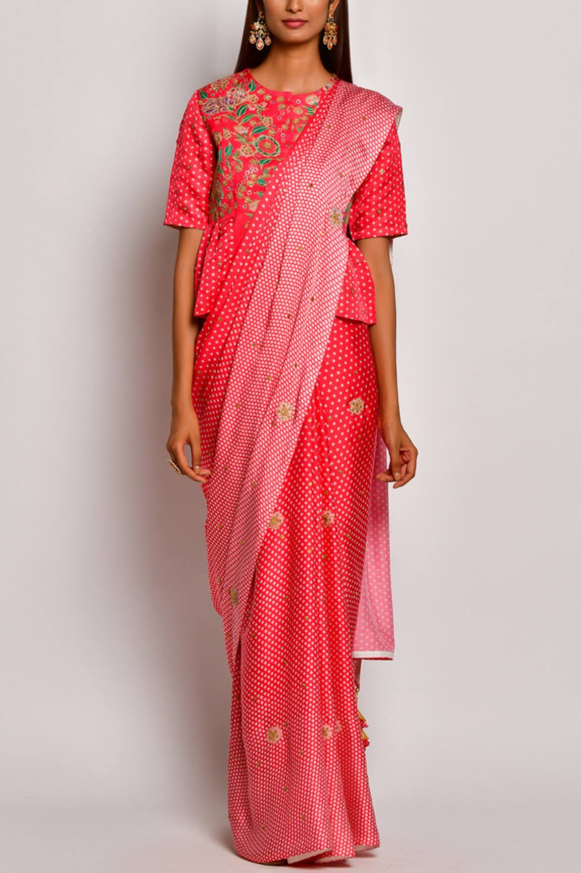 Swati Vijaivargie Printed Saree with Blouse