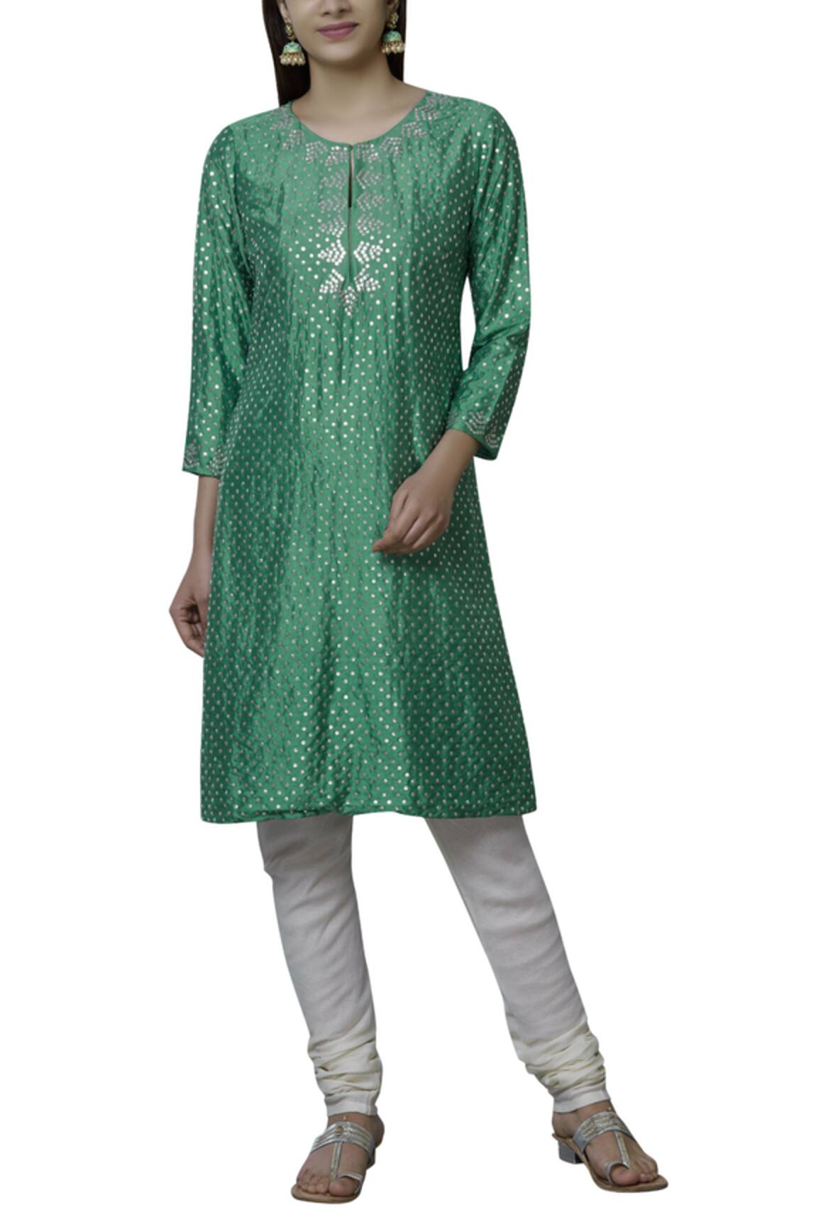 Nini Mishra Embellished Silk Kurta