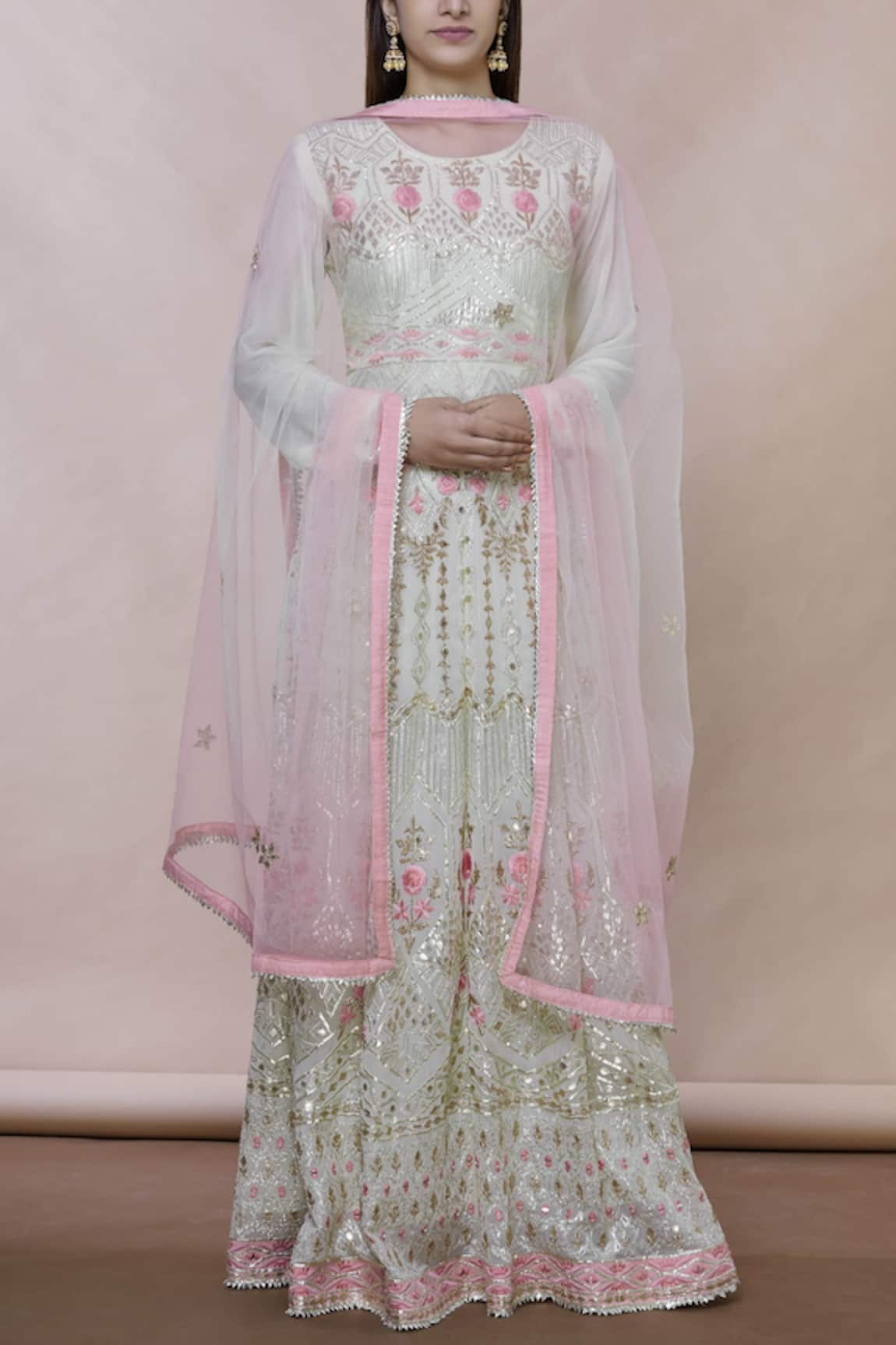 Abhi Singh Embroidered Anarkali with Dupatta