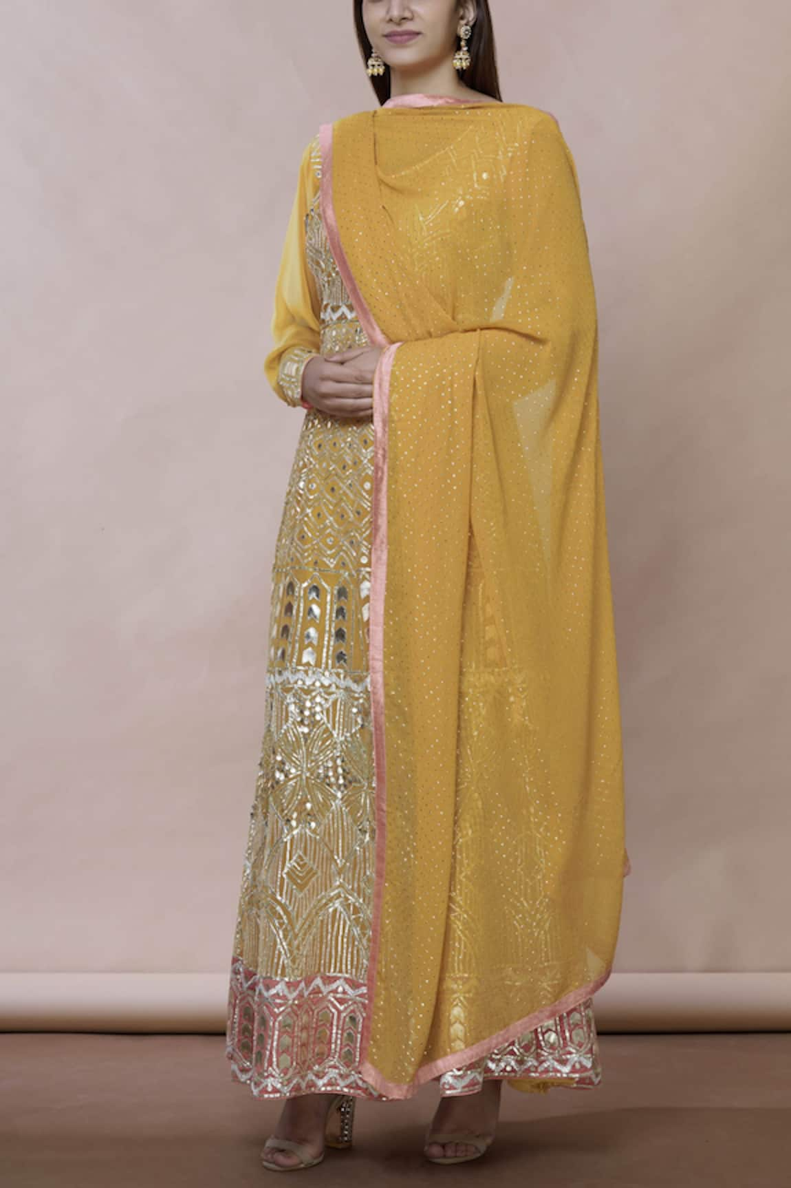 Abhi Singh Embroidered Anarkali with Dupatta