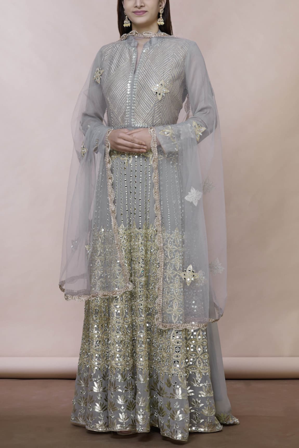 Abhi Singh Embroidered Anarkali with Dupatta