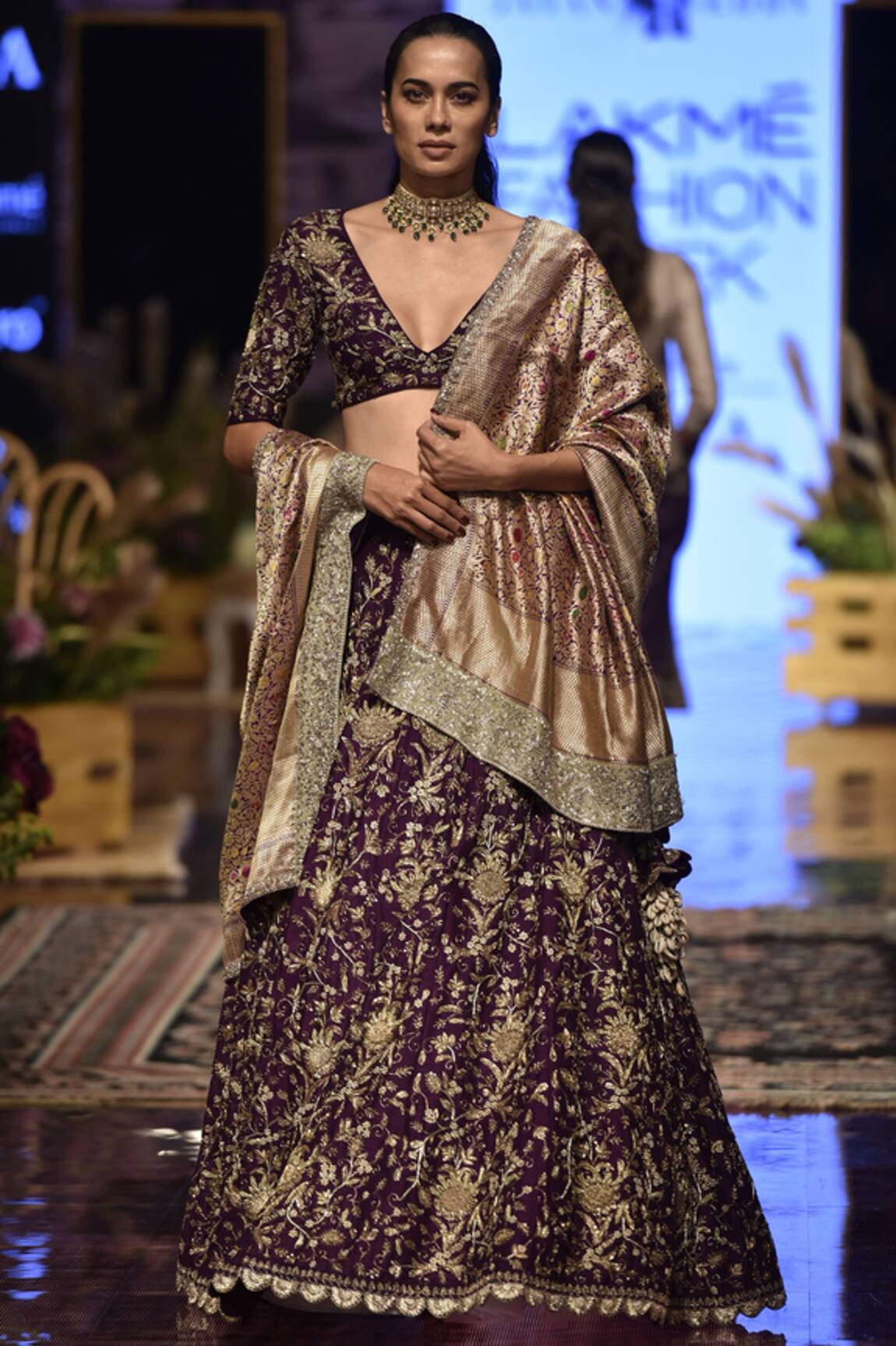 Jayanti Reddy Silk Lehenga Set 