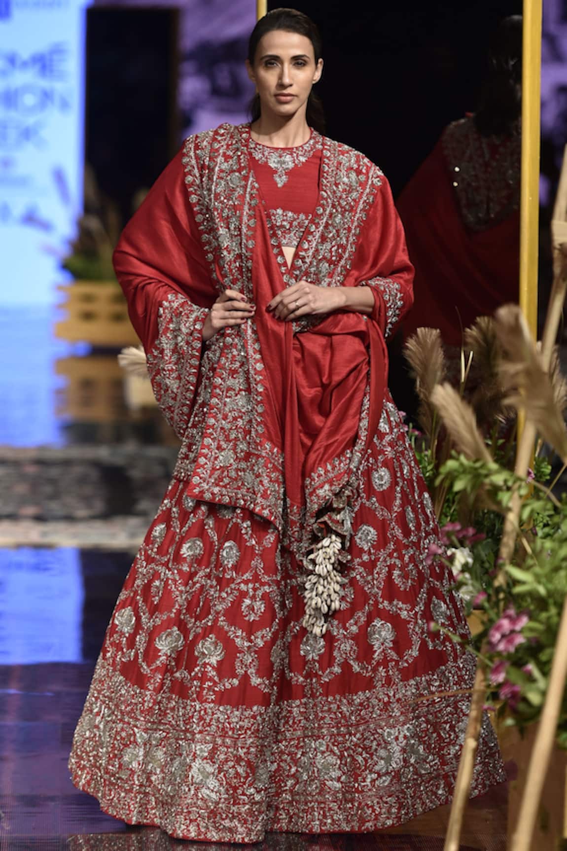 Jayanti Reddy Silk Lehenga Set 