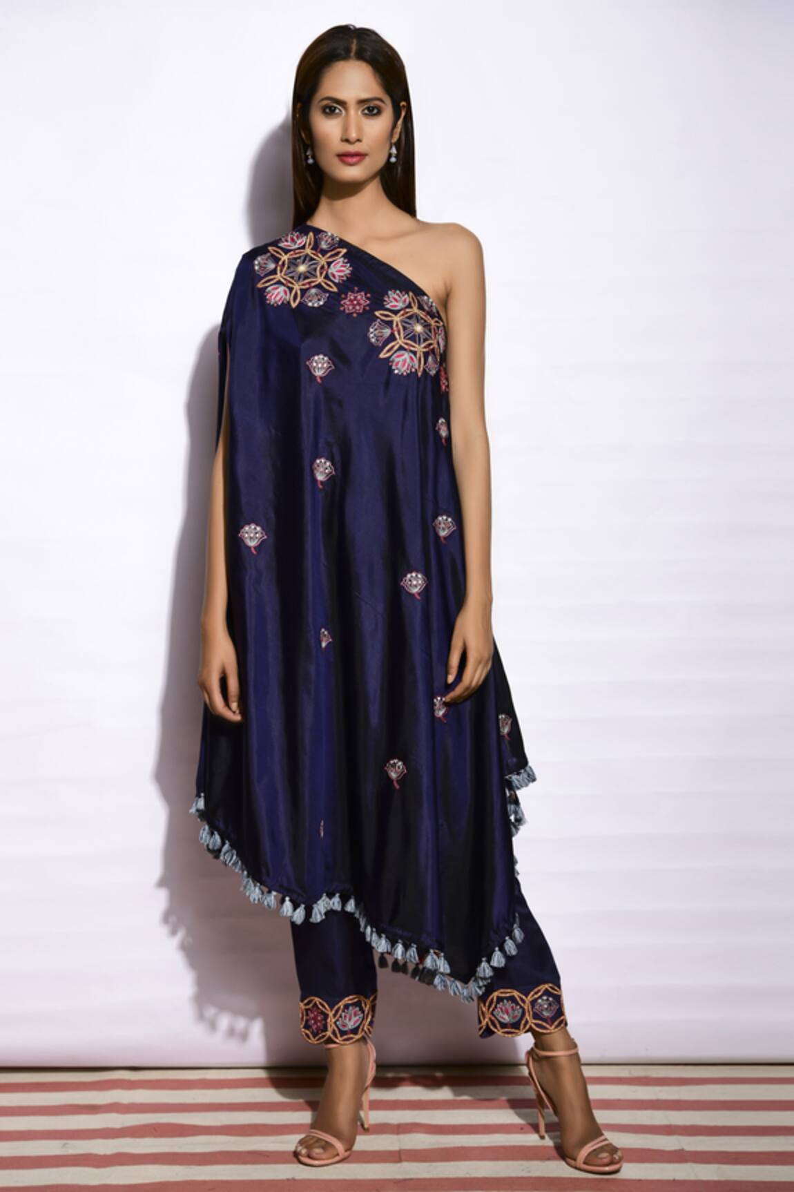 Swati Vijaivargie Embroidered Cape Kurta Set