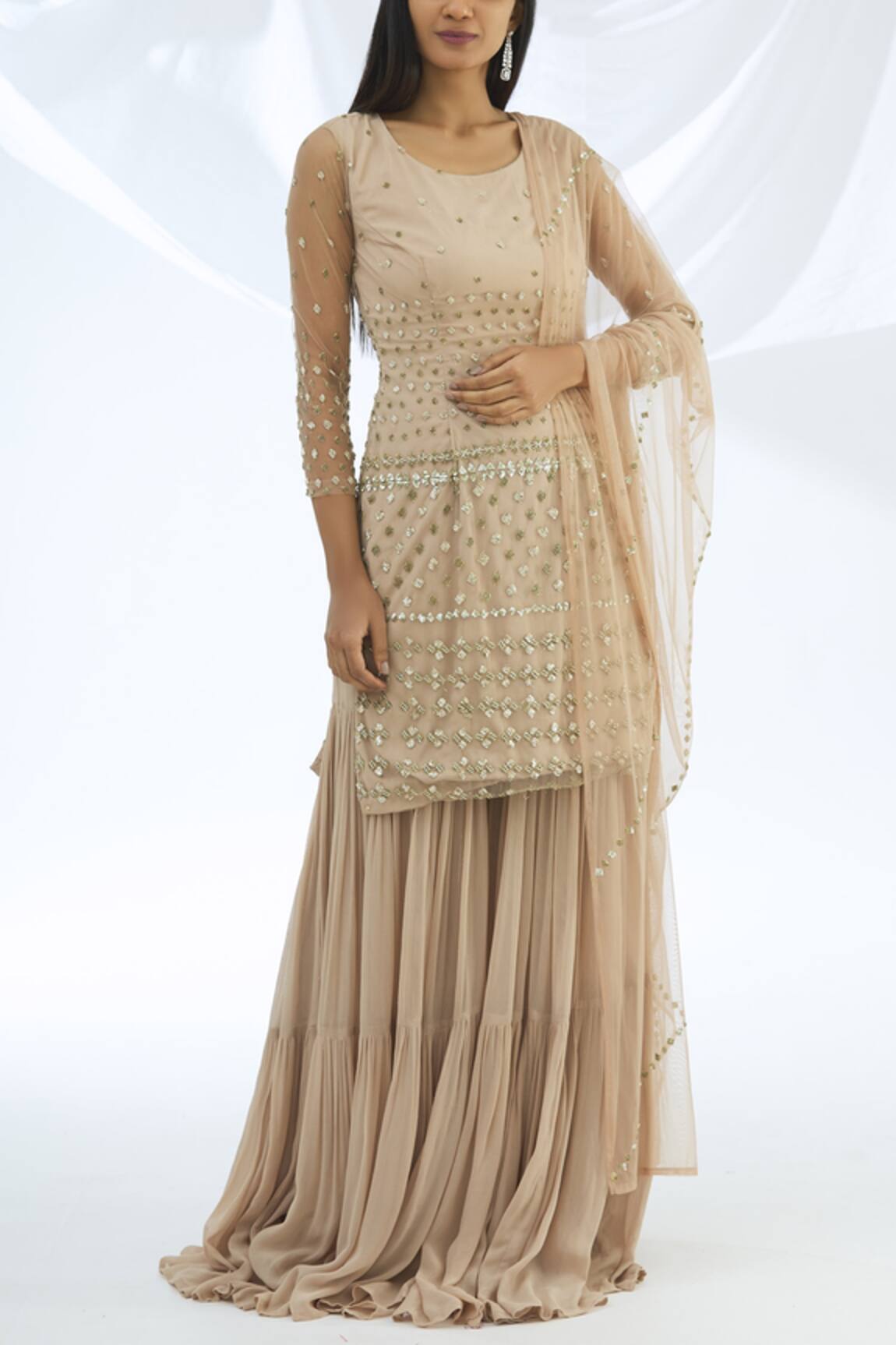 Astha Narang Embroidered Kurta Sharara Set