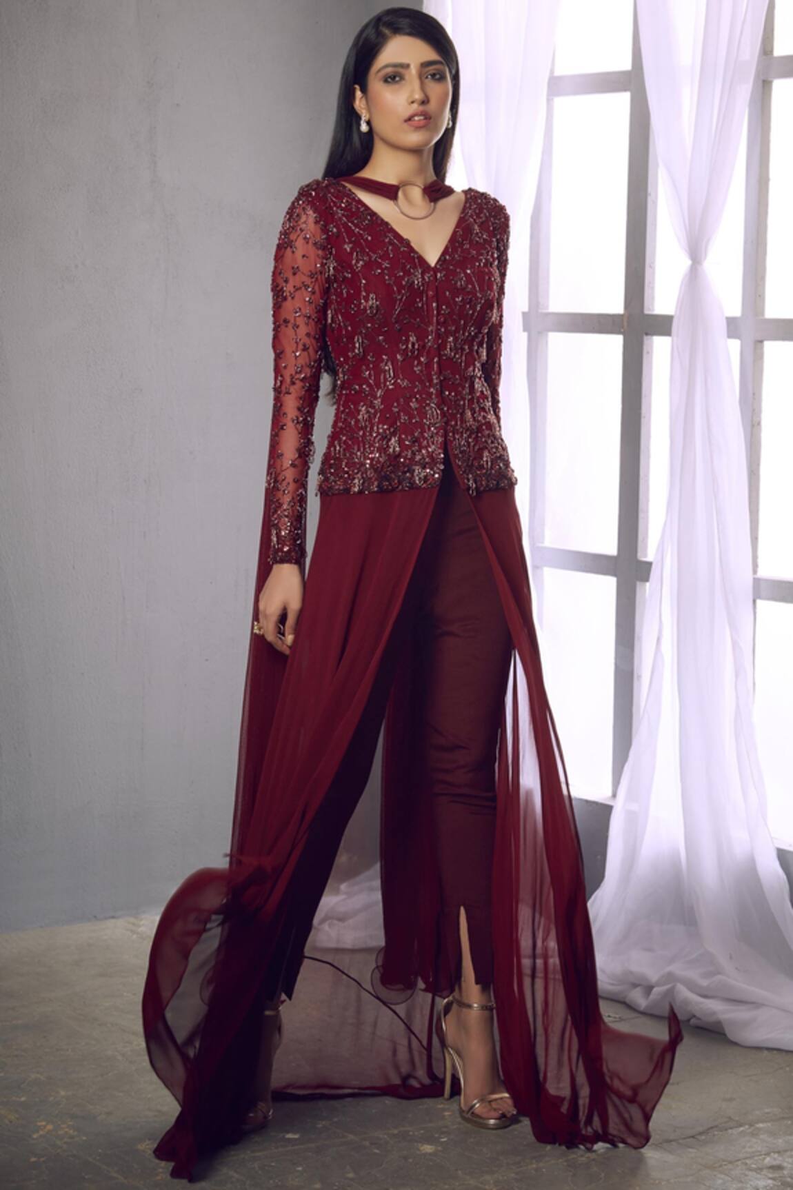 Shloka Khialani Embellished Jacket & Pant Set 