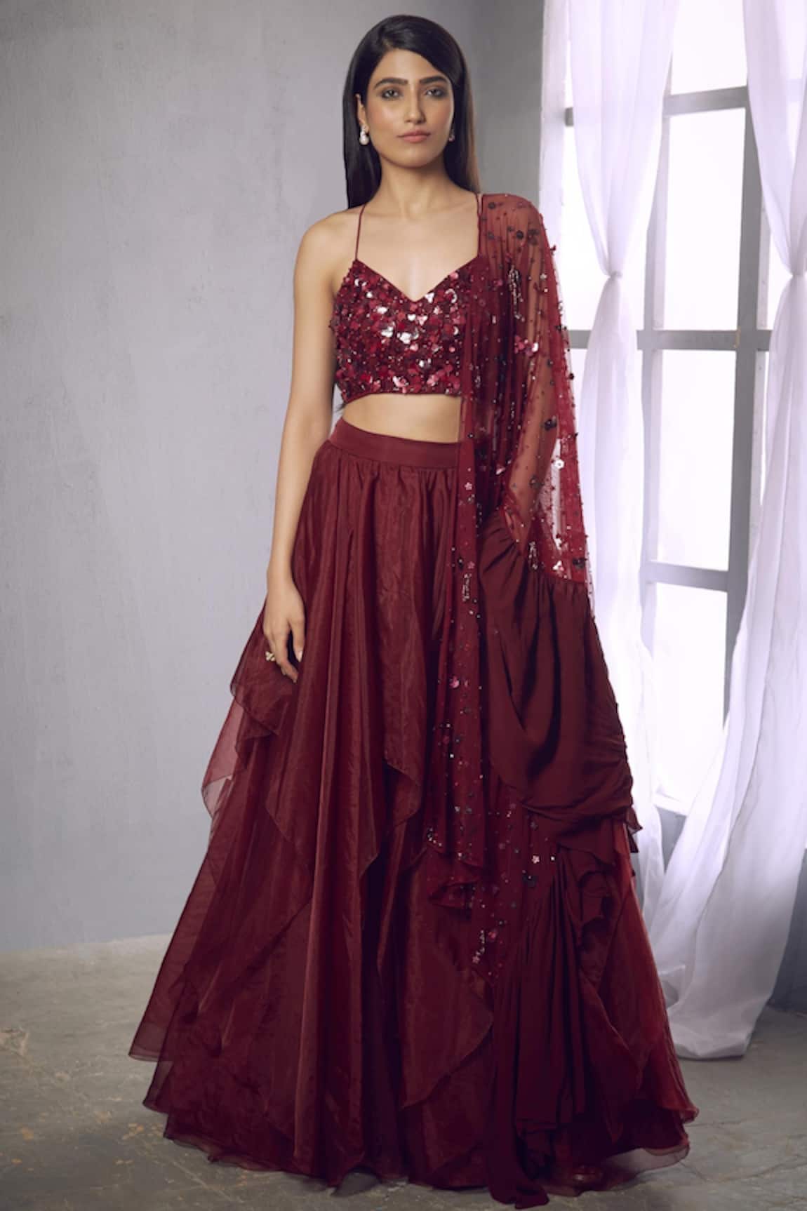 Shloka Khialani Embellished Lehenga Set 