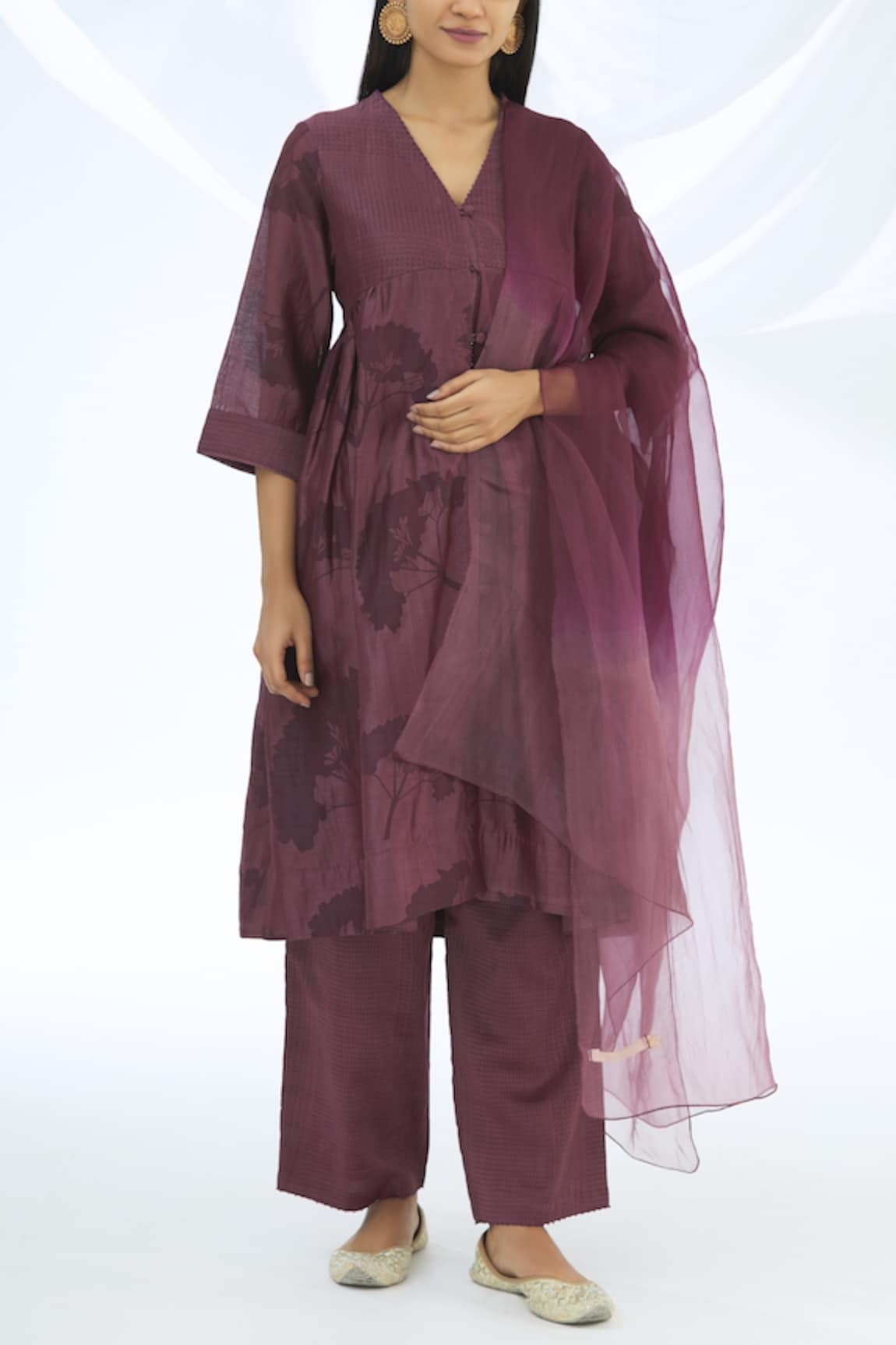 Shagun Manchanda Chanderi Silk Kurta Set