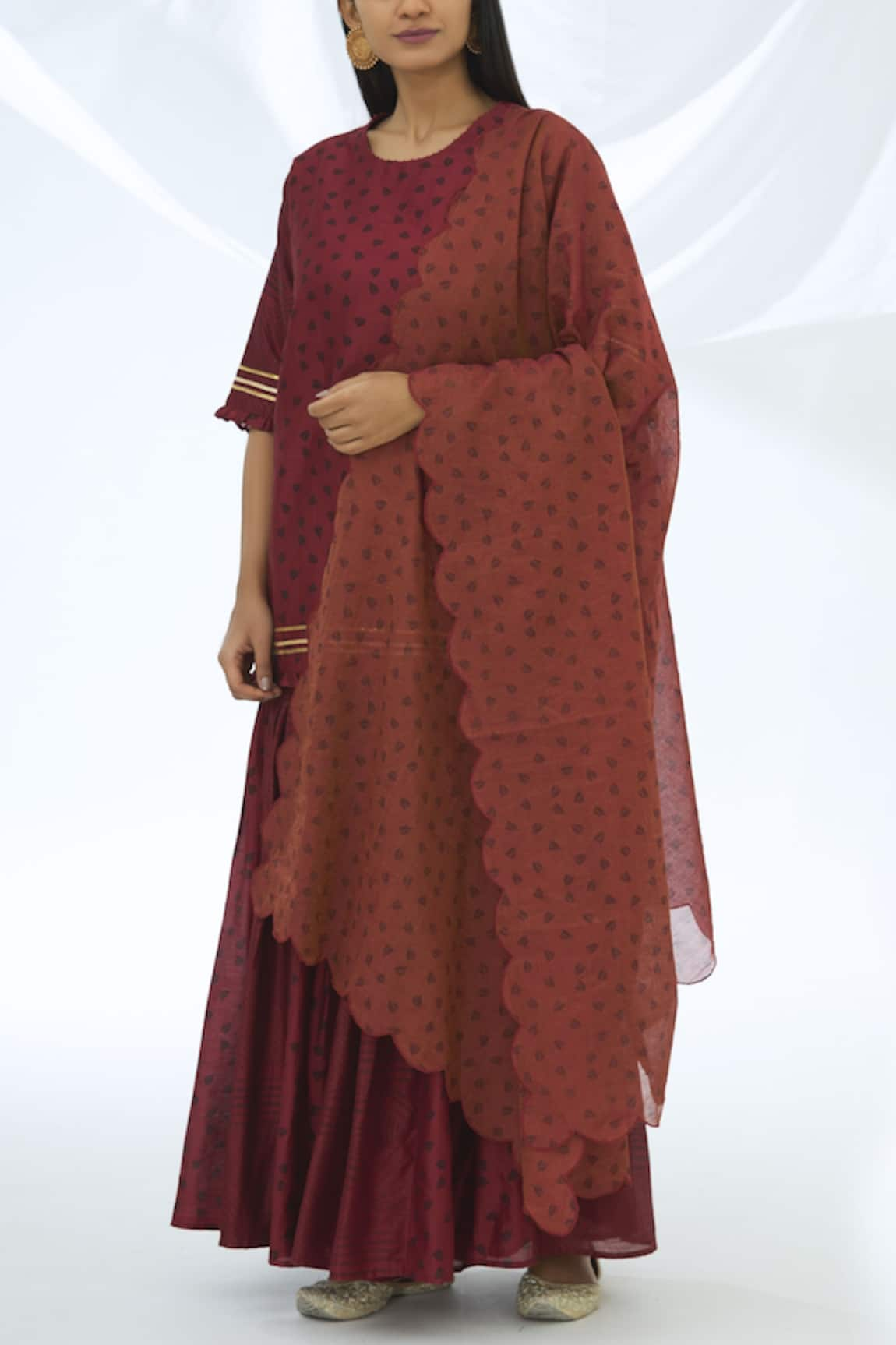 Shagun Manchanda Chanderi Silk Kurta Sharara Set