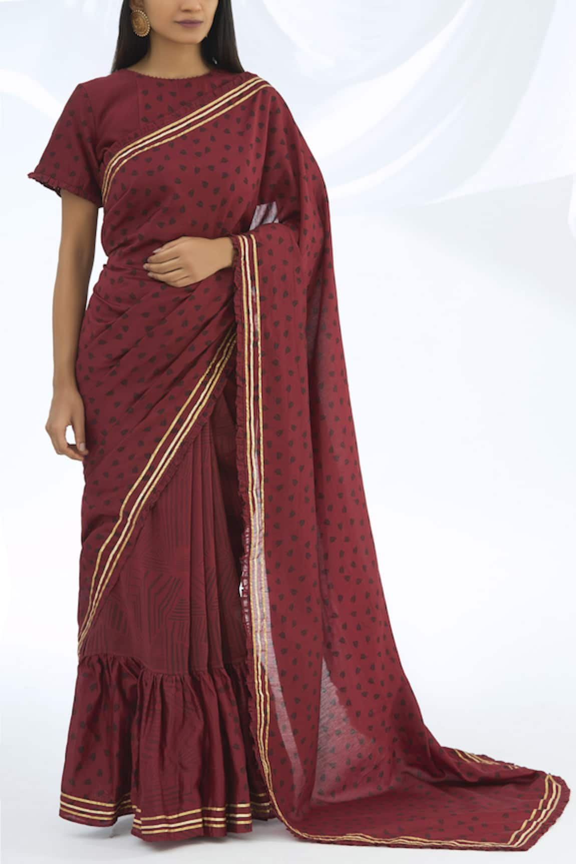 Shagun Manchanda Chanderi Silk Printed Saree