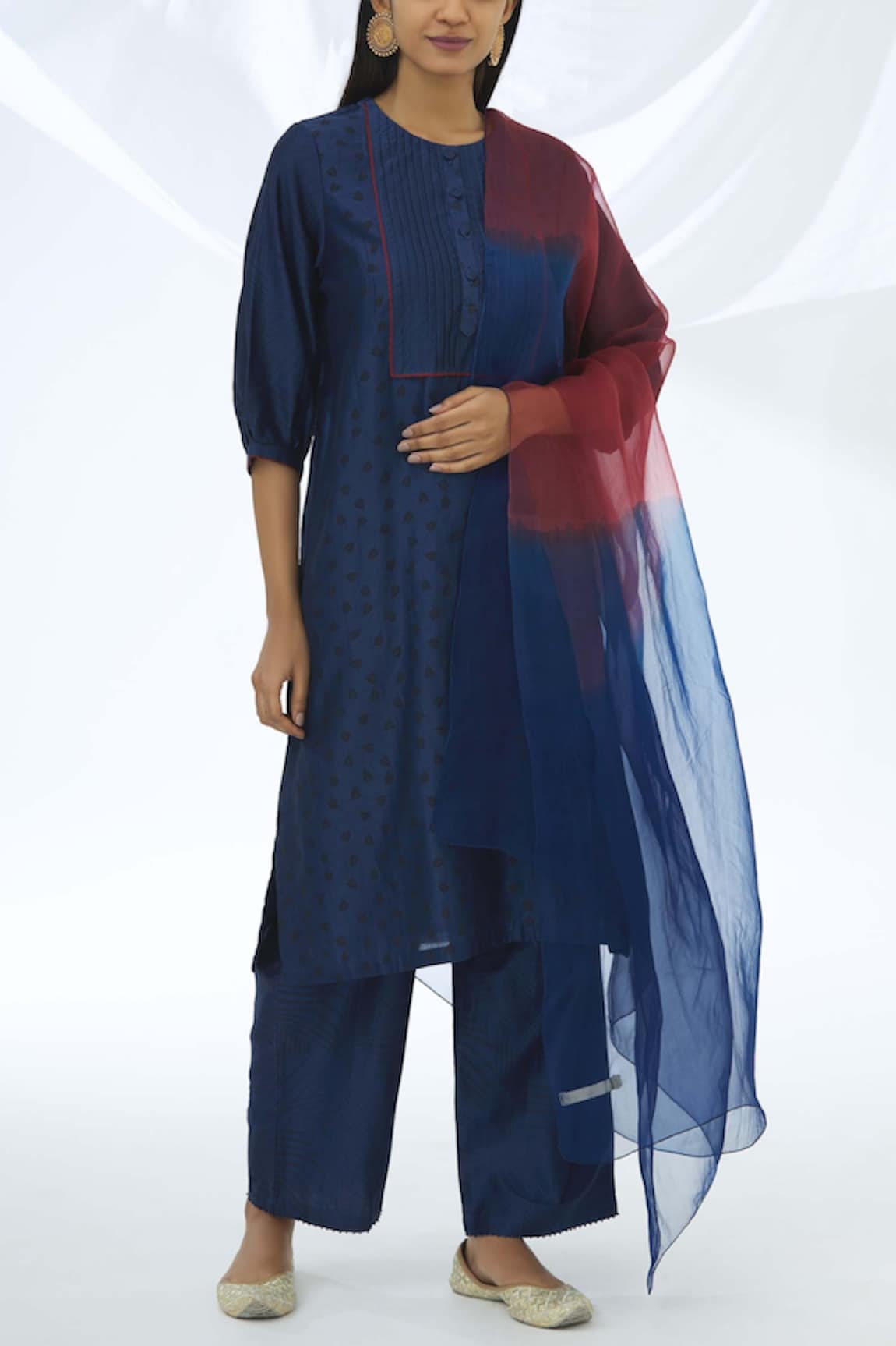 Shagun Manchanda Chanderi Silk Kurta Set