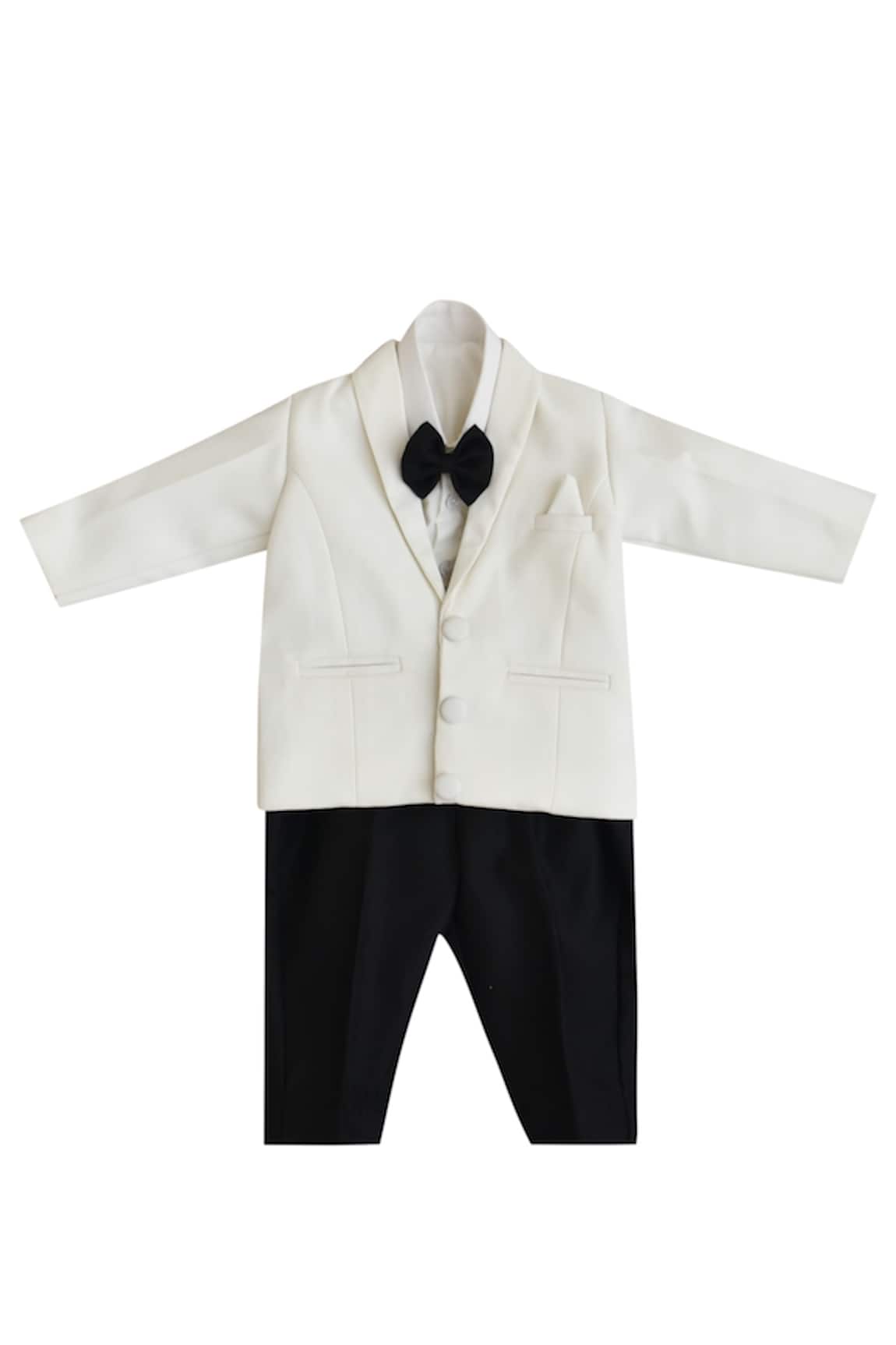 Fayon Kids Lapel Coat Pant Set 
