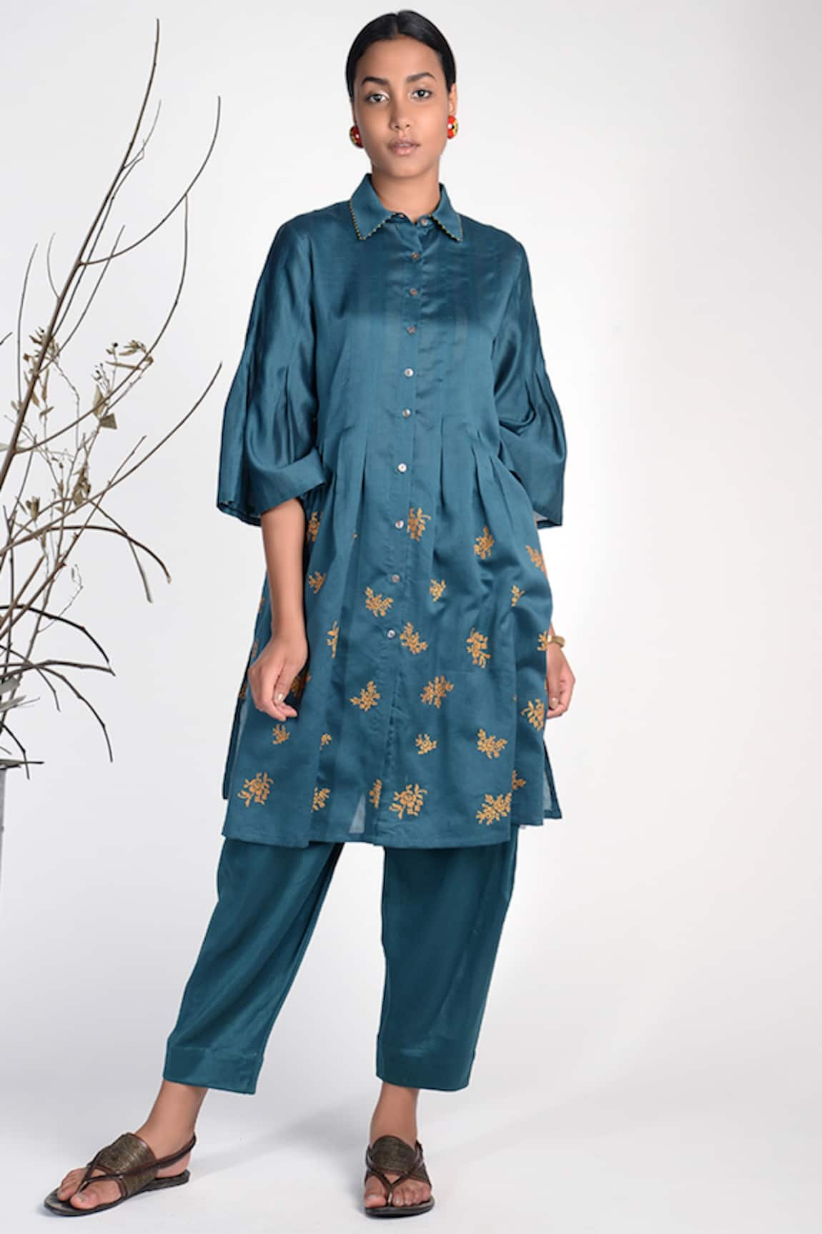 Umbar Silk Embroidered Tunic