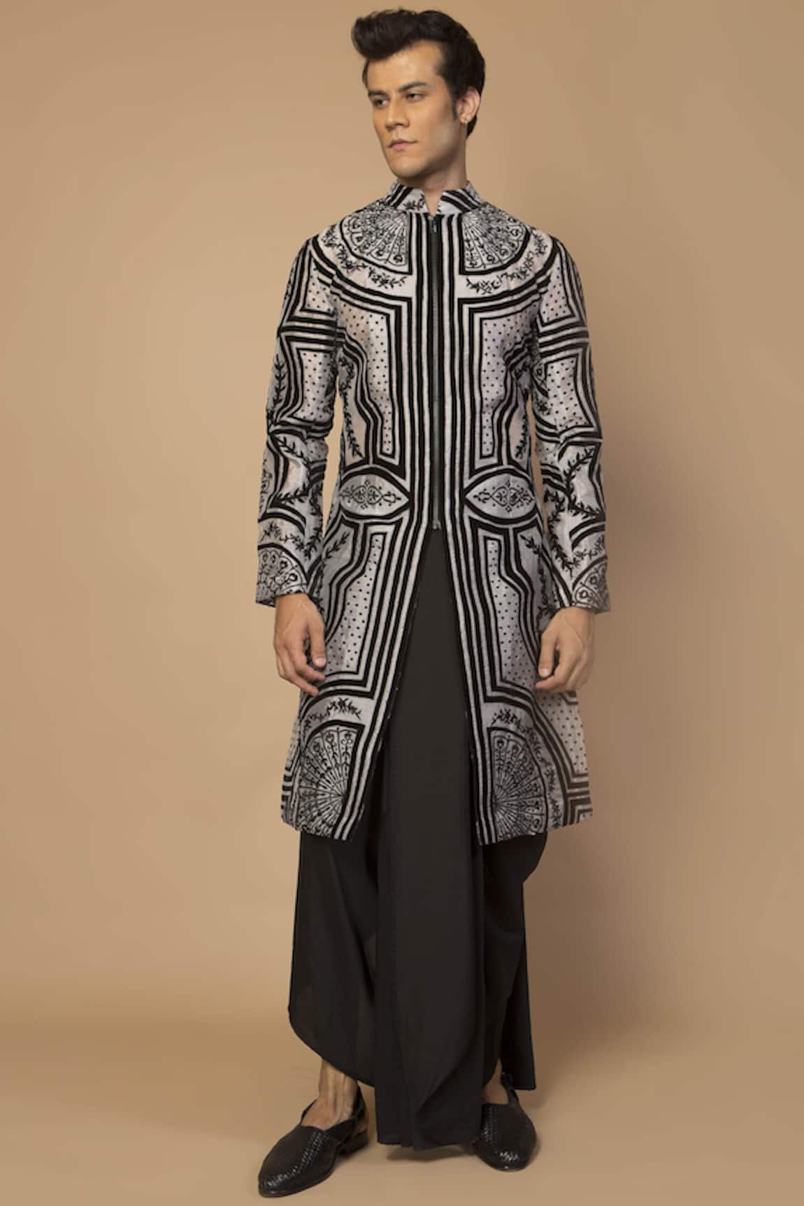 Siddartha Tytler Velvet Sherwani Set