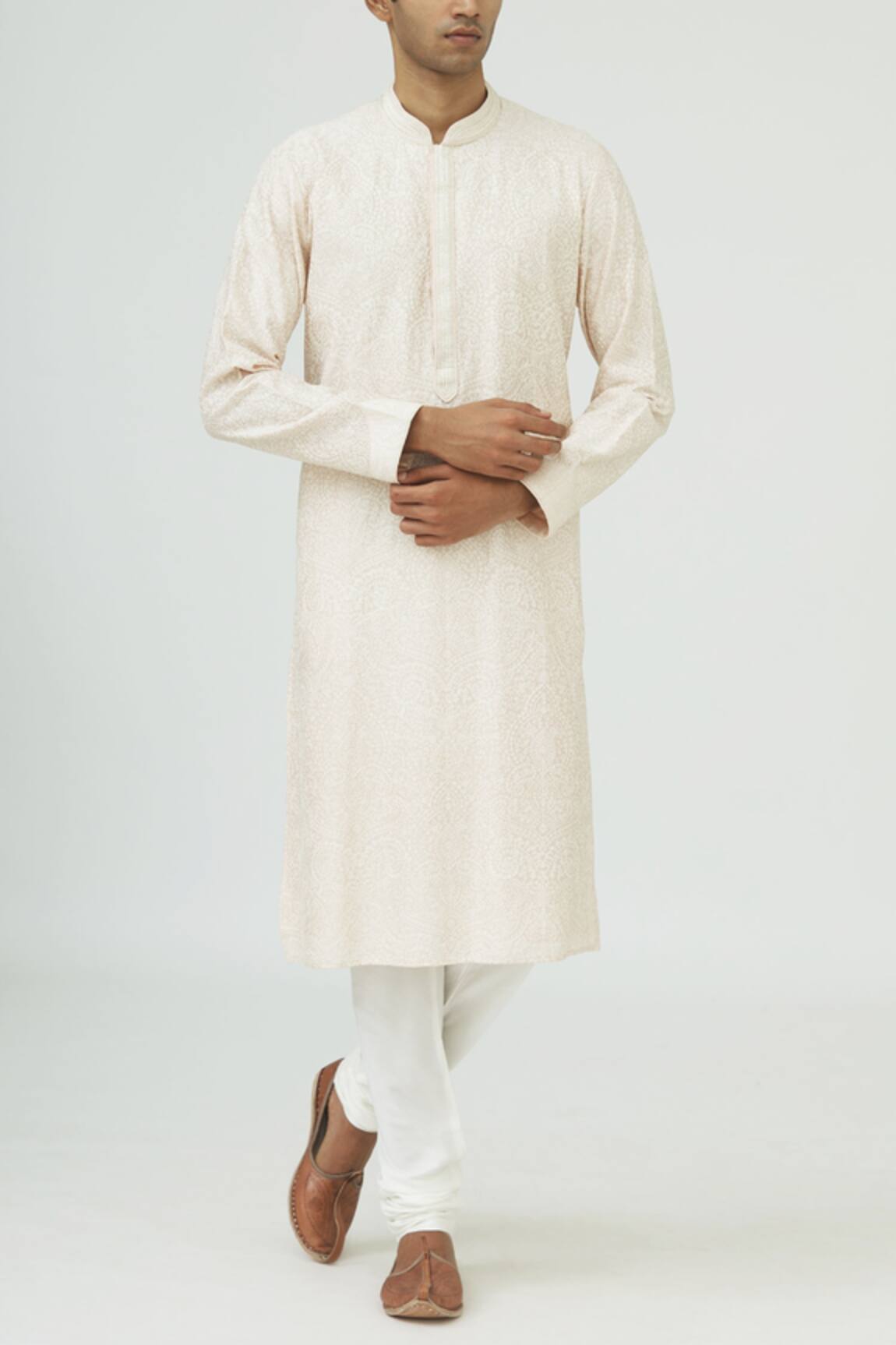 Vanshik Chanderi Silk Kurta Set