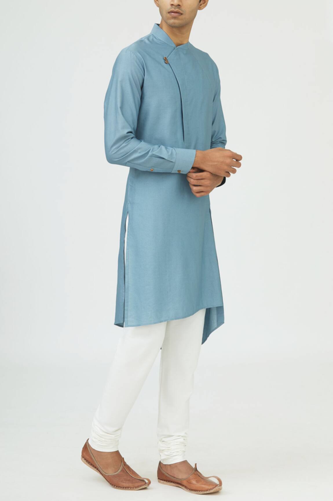 Dhruv Vaish Cotton Silk Kurta Set