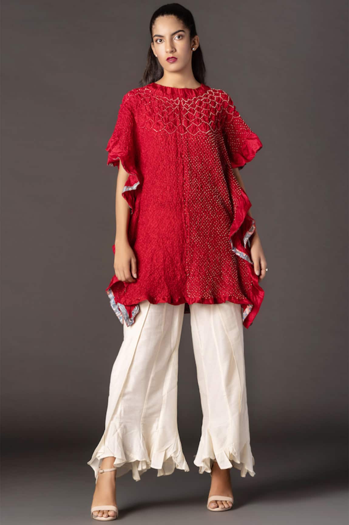 Twenty Nine Silk Bandhani Kaftan 