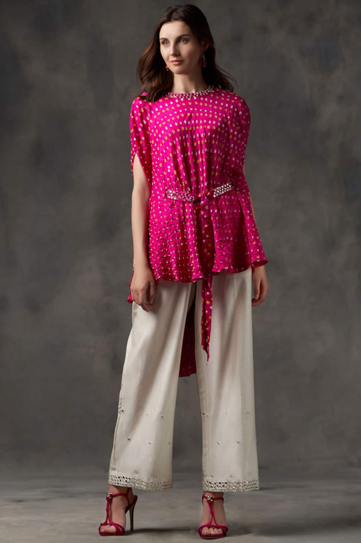 Twenty Nine Bandhani Cape Top